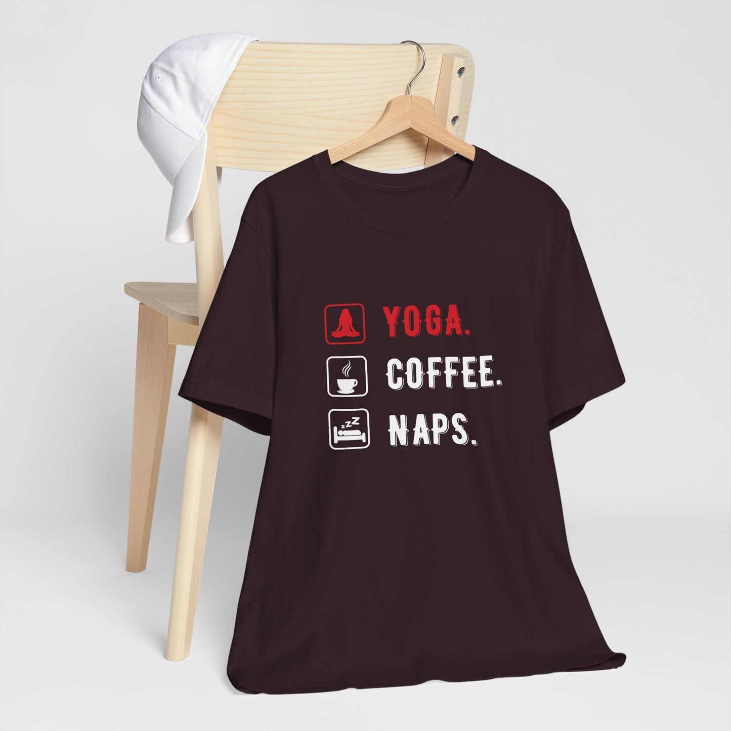 Yoga Coffee Naps - Unisex Jersey Short Sleeve Tee - 12159