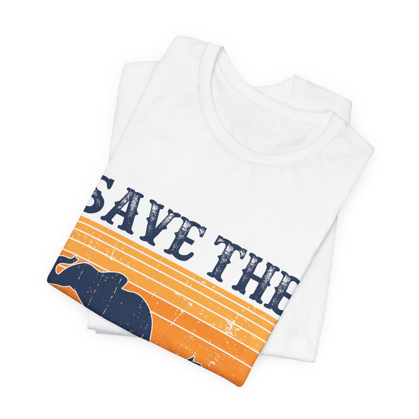 Vegan: Save The Elephants - Unisex Jersey Short Sleeve Tee - 12377