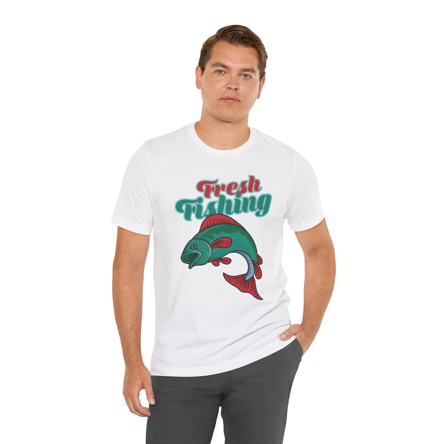 Fishing:  Fresh Fishing - Unisex Jersey Short Sleeve Tee - 13935