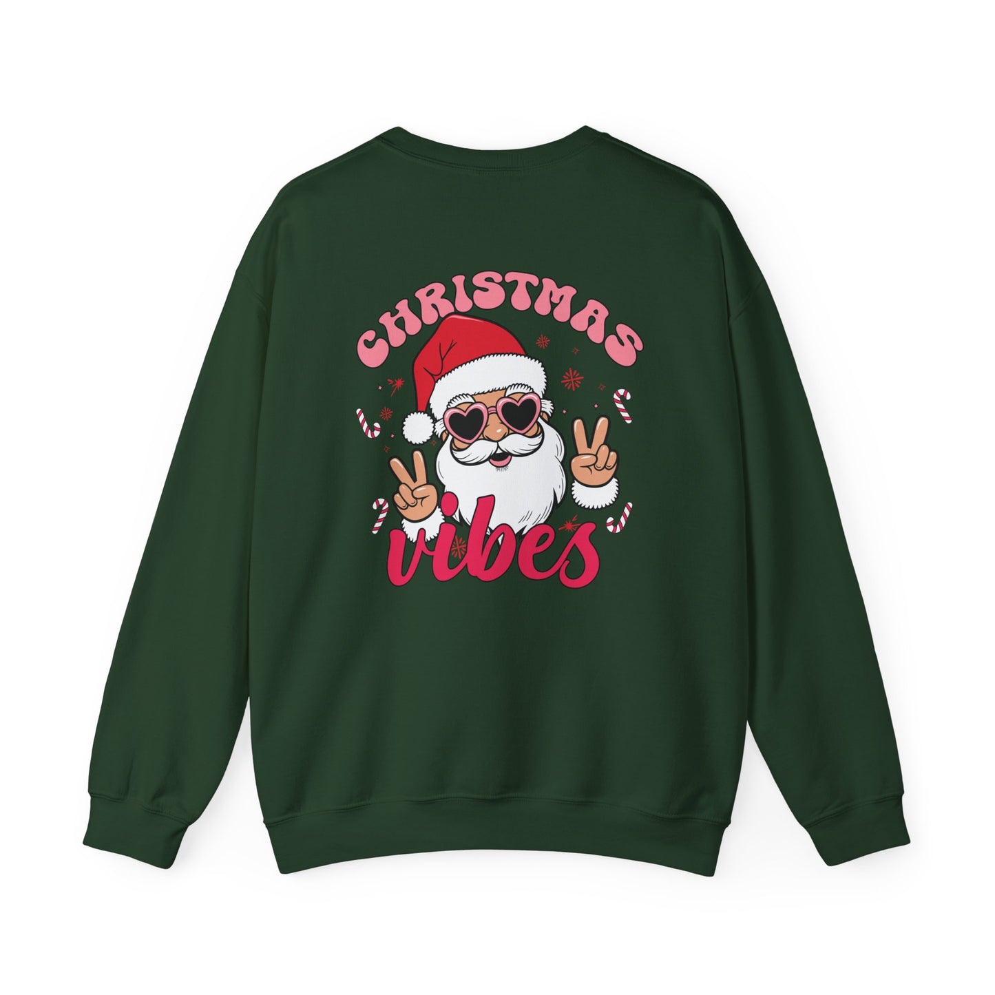 Santa, Christmas Vibes - Unisex Heavy Blend™ Crewneck Sweatshirt - 10171