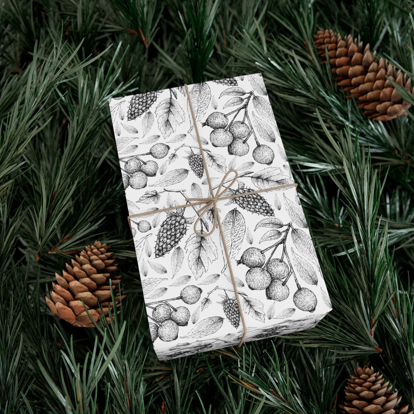 Black & White, Fruits - Gift Wrap Papers -10286