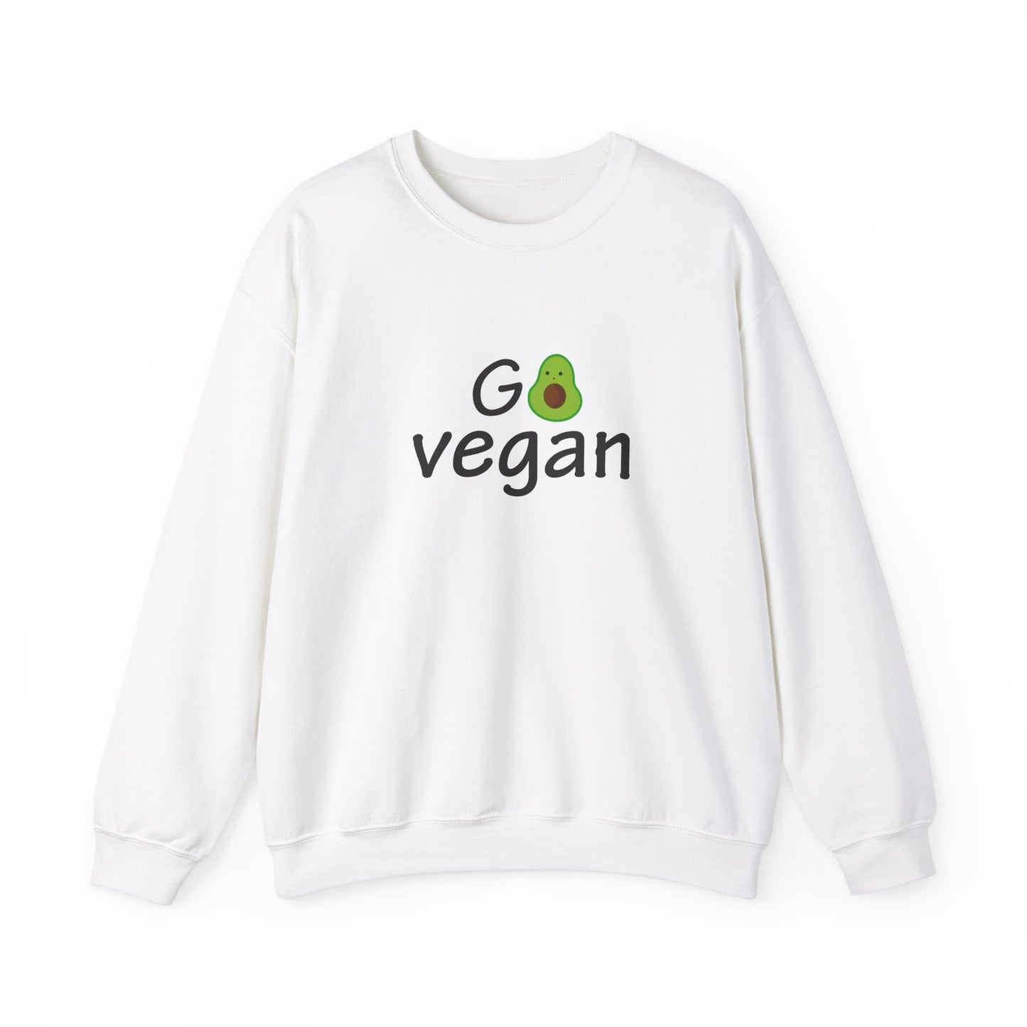 Go Vegan - Unisex Heavy Blend™ Crewneck Sweatshirt