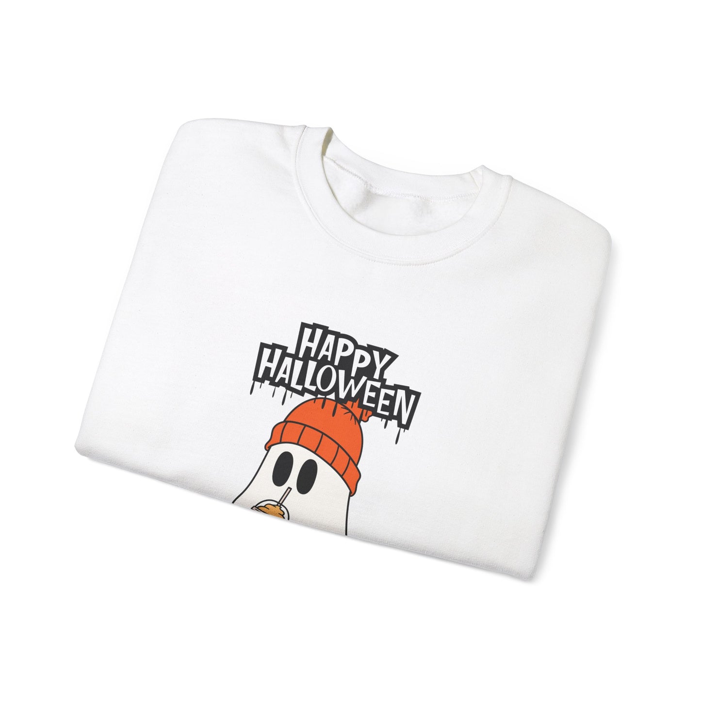 Happy Halloween, Ghost - Unisex Heavy Blend™ Crewneck Sweatshirt