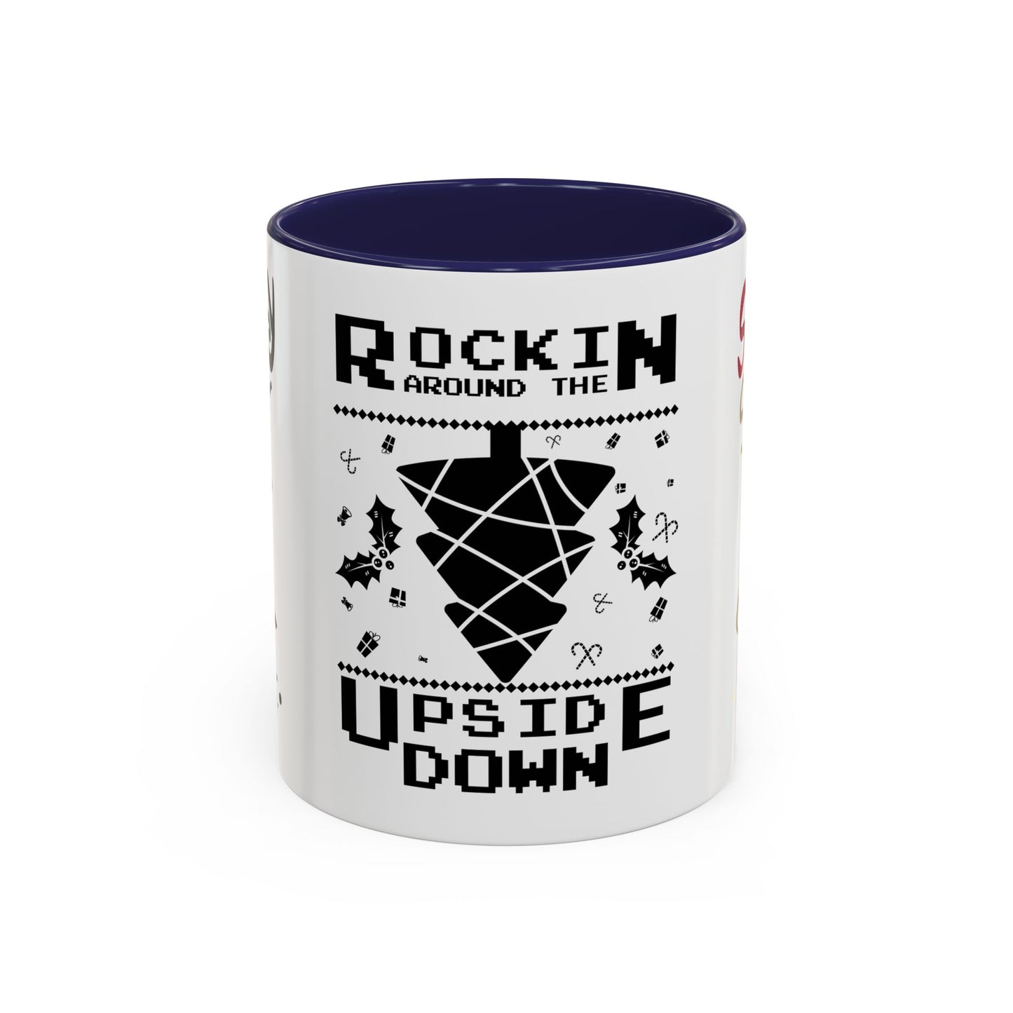 Rocking Around The Tree Upside Down - Accent Coffee Mug (11, 15oz)