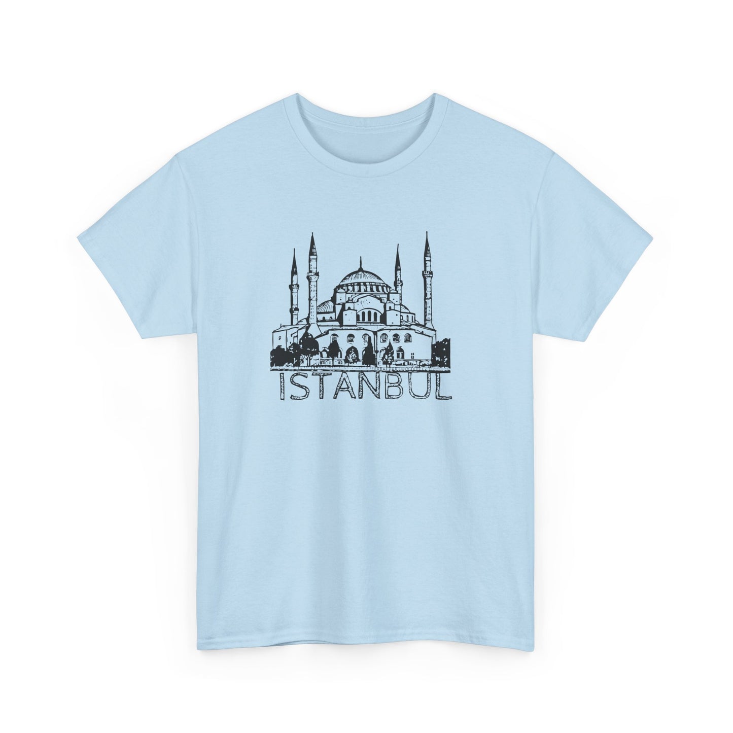 Istanbul Unisex Heavy Cotton Tee - Travel Inspired Apparel - 12007