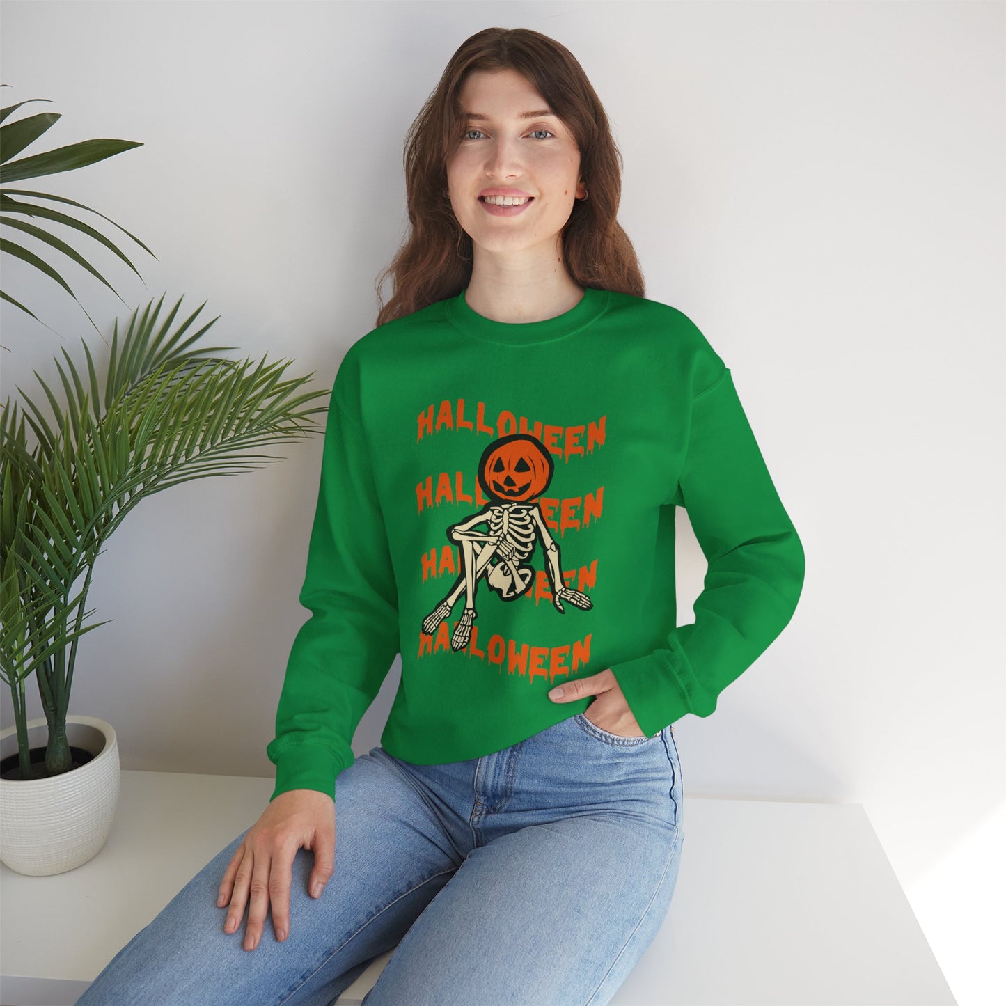 Halloween, Skeleton - Unisex Heavy Blend™ Crewneck Sweatshirt