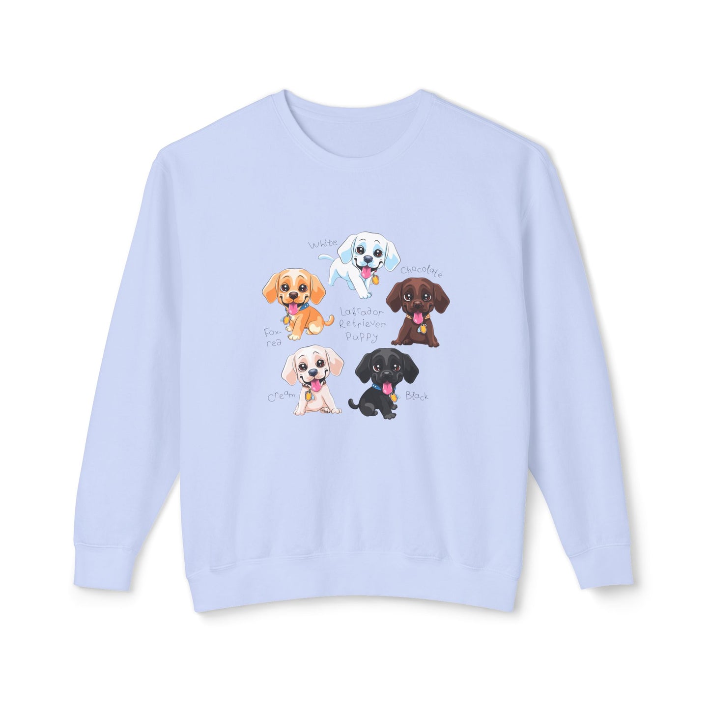 Puppies - Unisex Lightweight Crewneck Sweatshirt - 10263