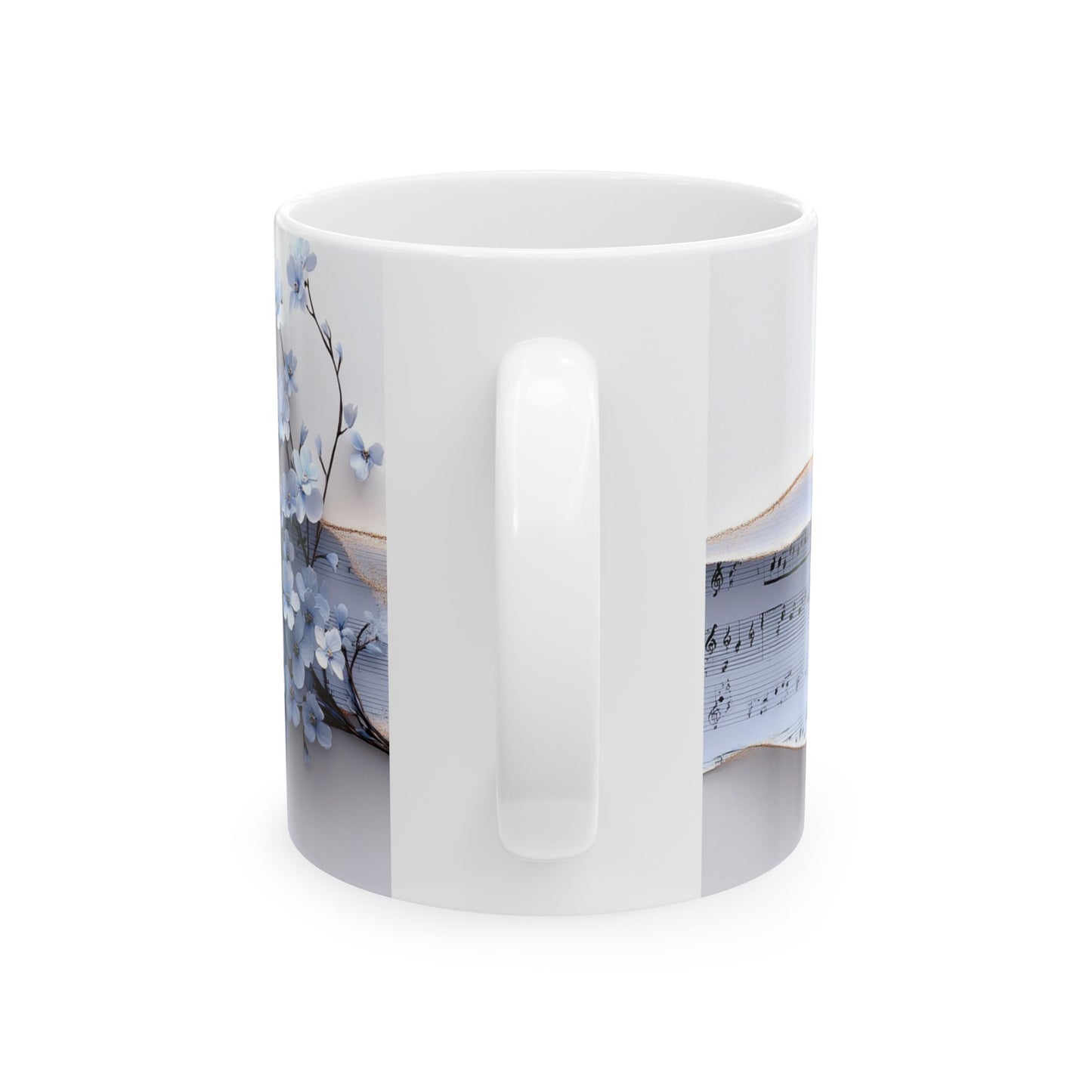 Beautiful Flowers & Bird, Vintage - Ceramic Mug, (11oz, 15oz) - 11482