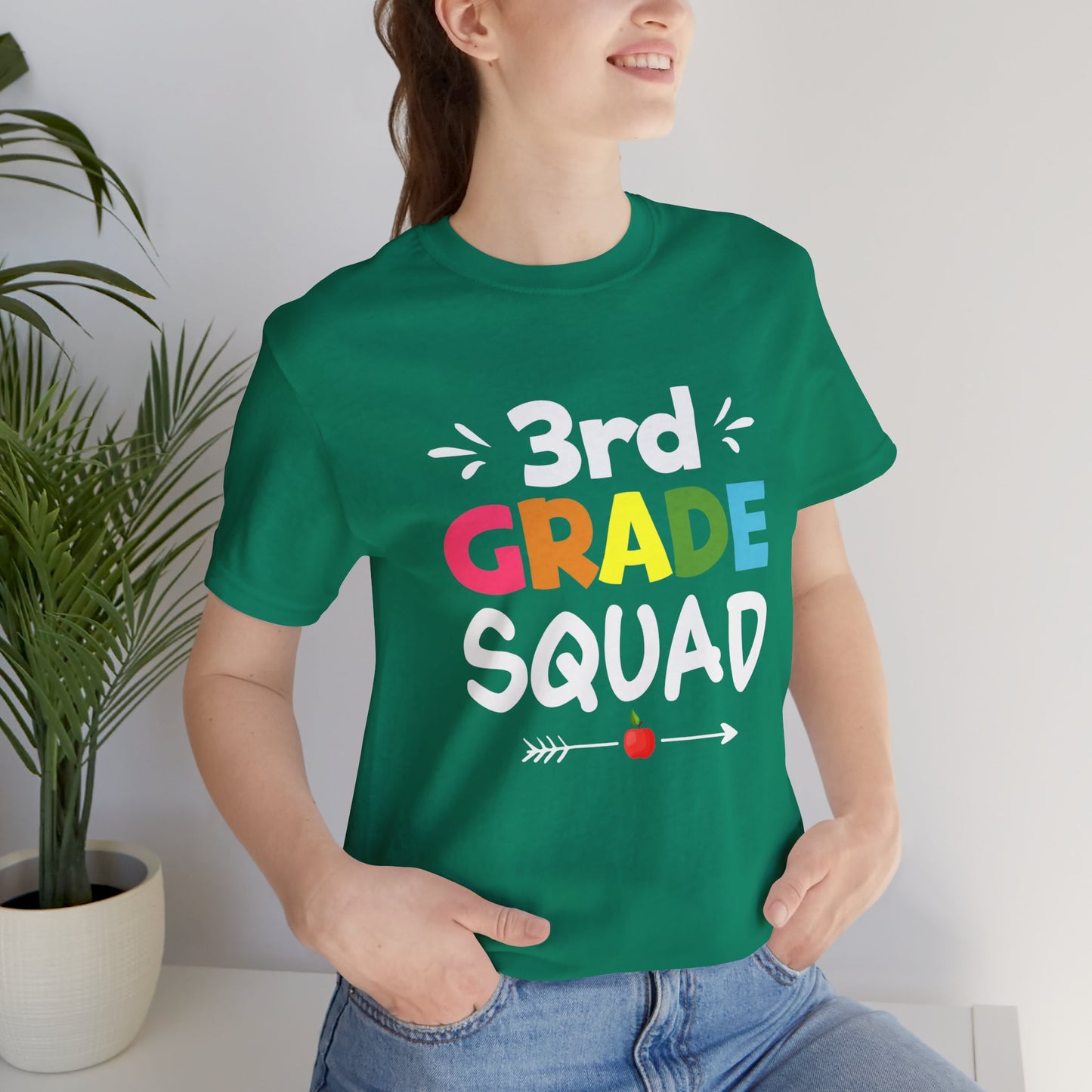 Teacher: 3rd Grade Squad - Unisex Jersey Short Sleeve Tee