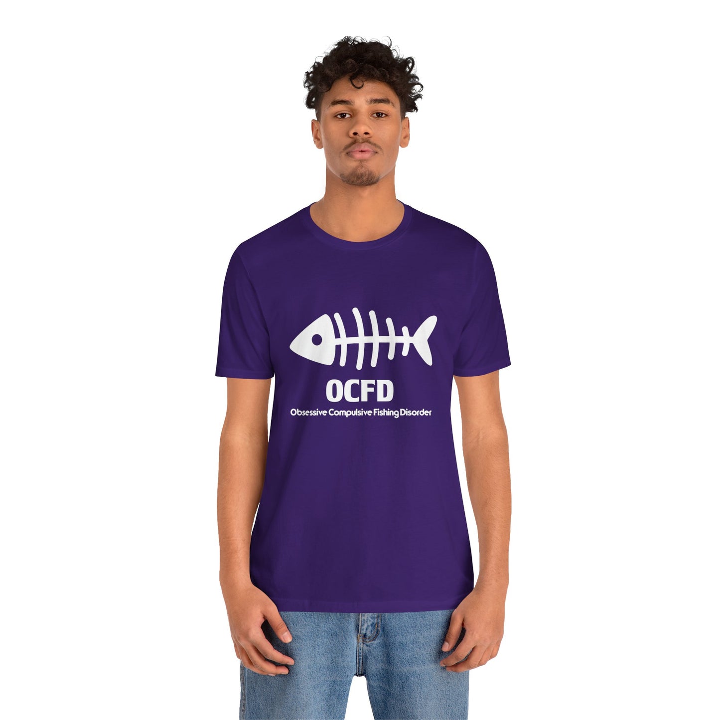 OCFD - Obsessive Compulsive Fishing Disorder - Unisex Jersey Short Sleeve Tee