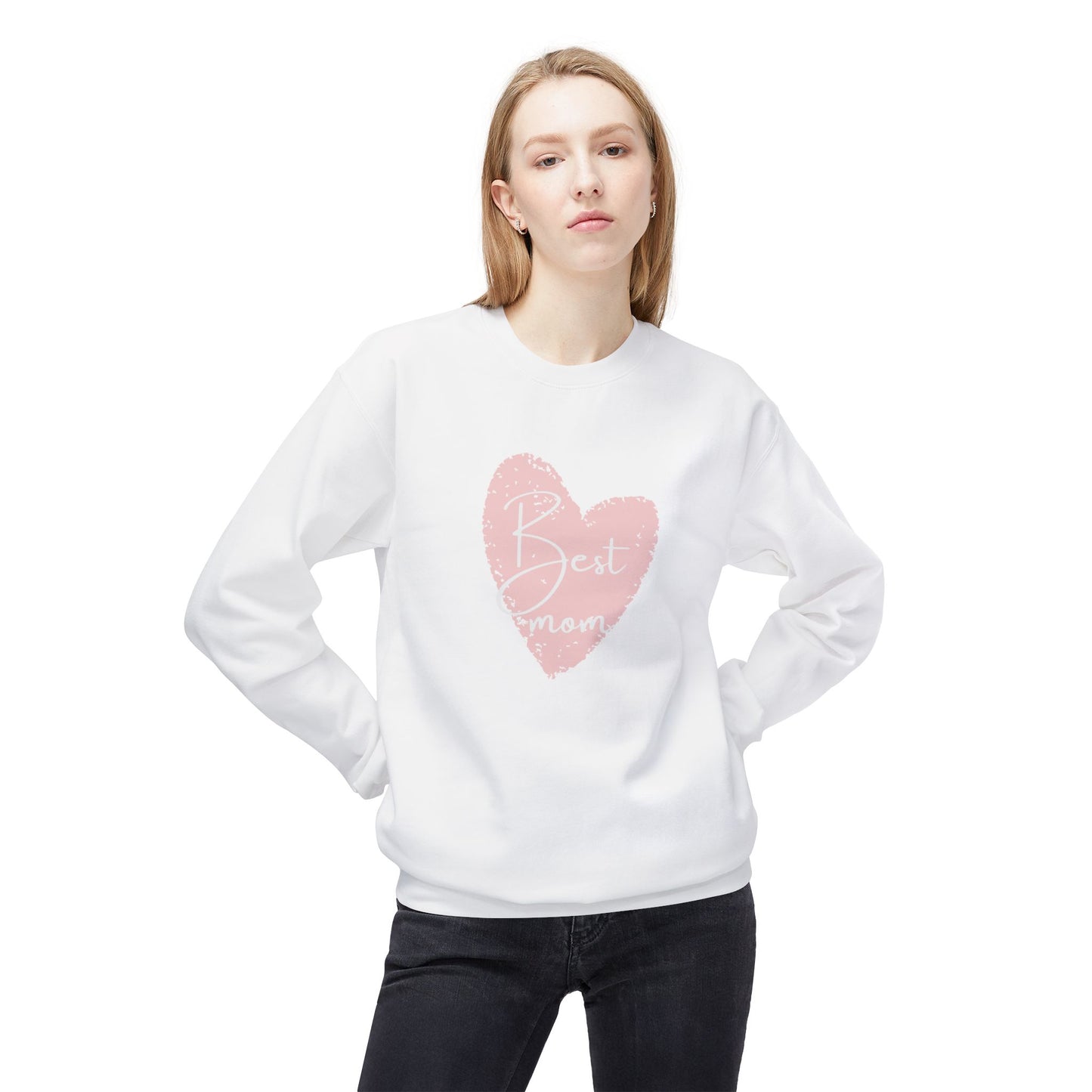 Best Mom - Unisex Midweight Softstyle Fleece Crewneck Sweatshirt - 11804