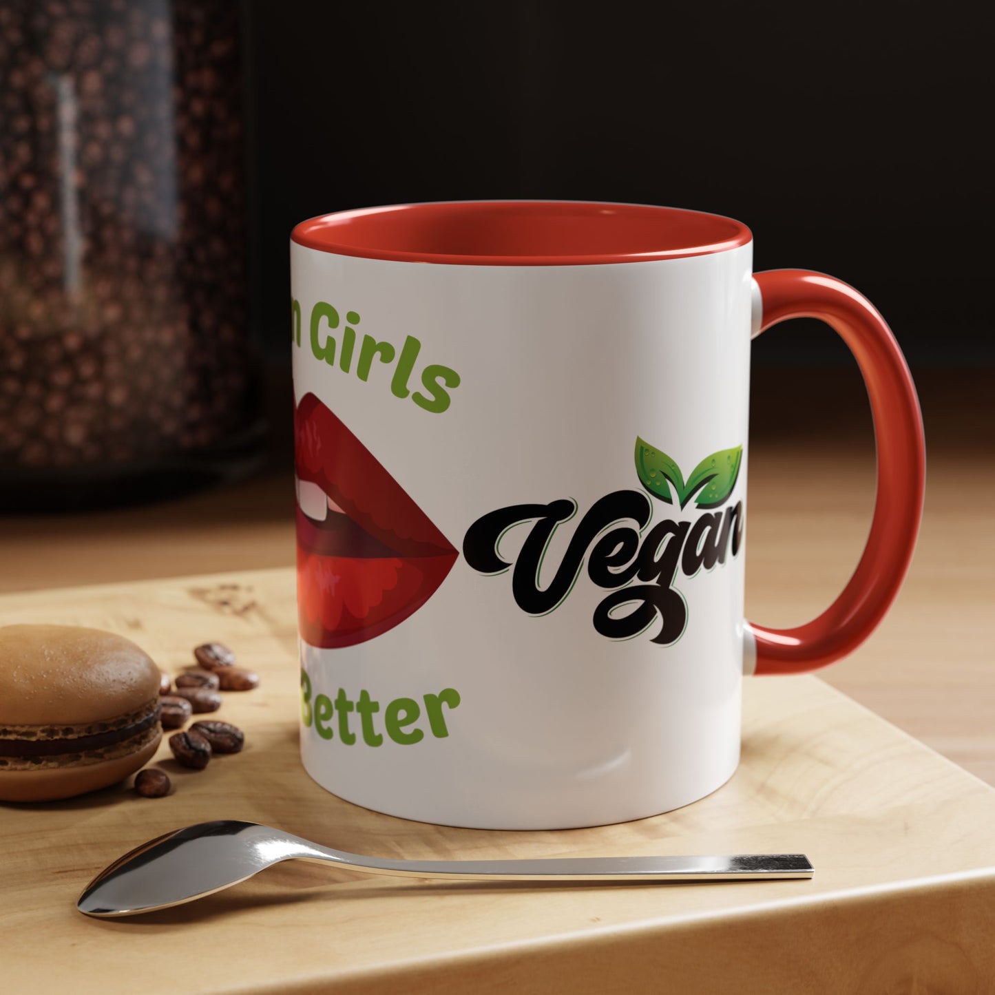 Vegan Girls Taste Better - Accent Coffee Mug (11, 15oz)