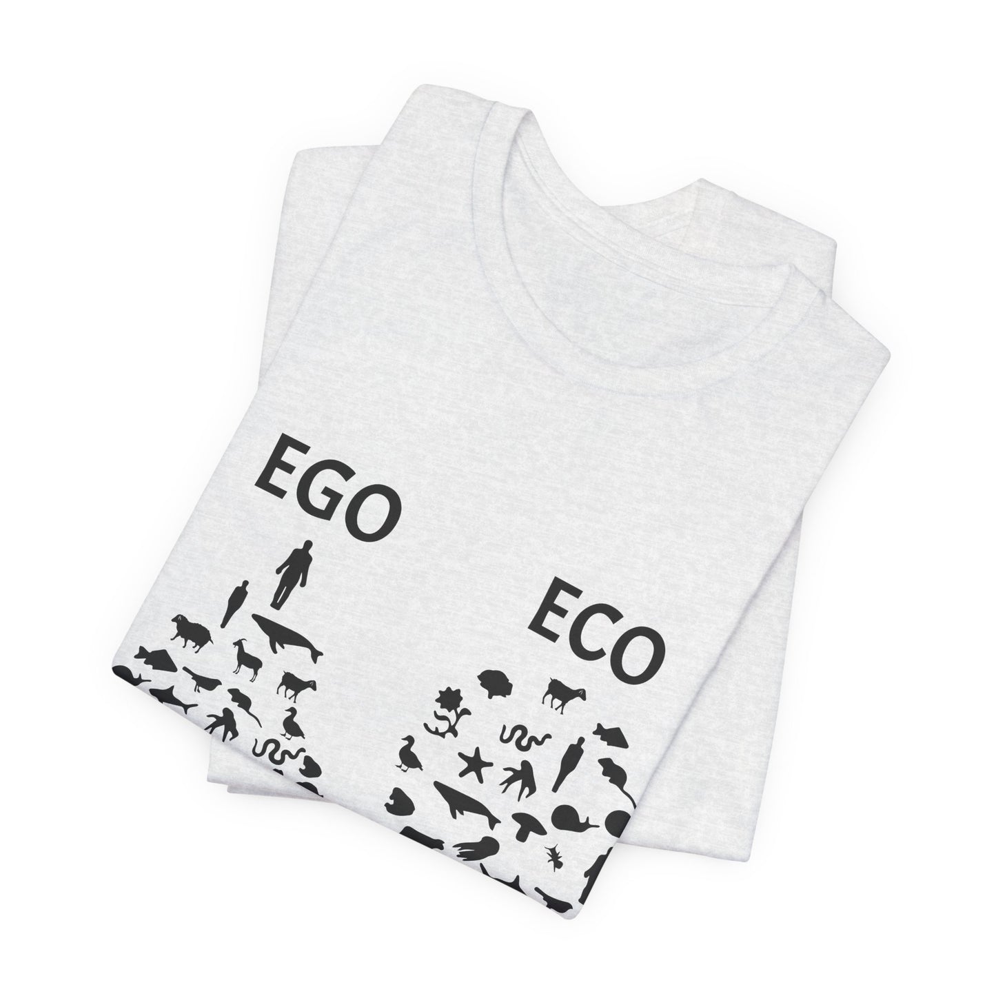 Vegan: Ego vs Eco - Unisex Jersey Short Sleeve Tee - 12368