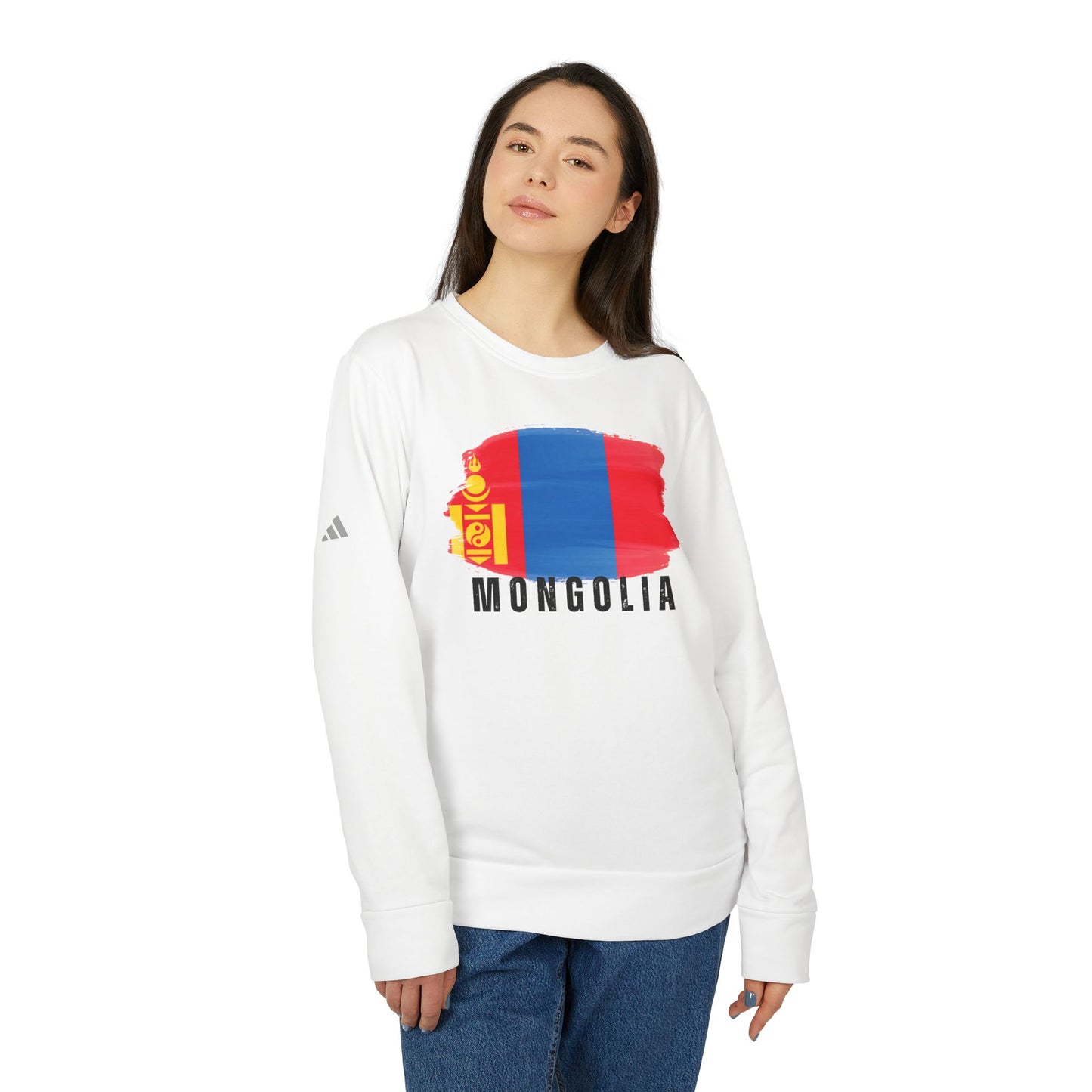 Mongolia - Adidas Unisex Fleece Crewneck Sweatshirt