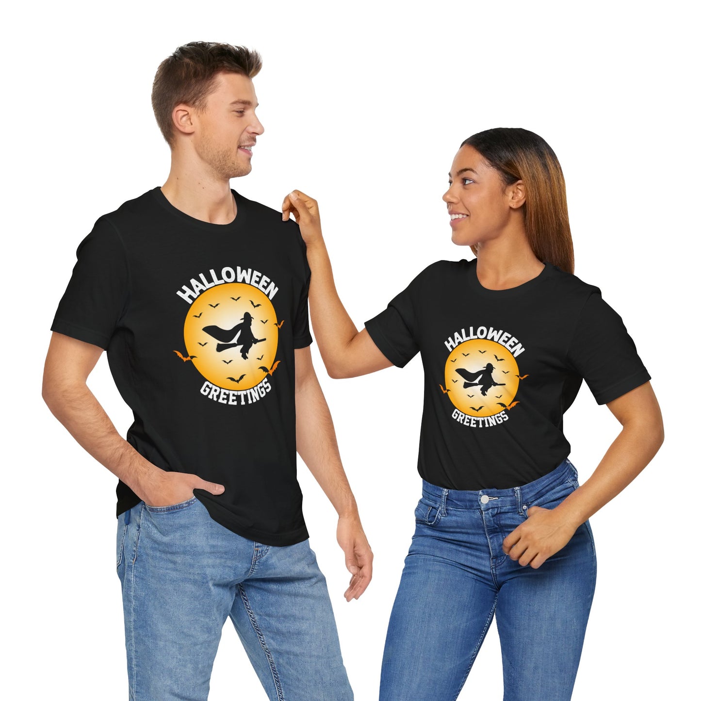 Halloween Greetings - Unisex Jersey Short Sleeve Tee