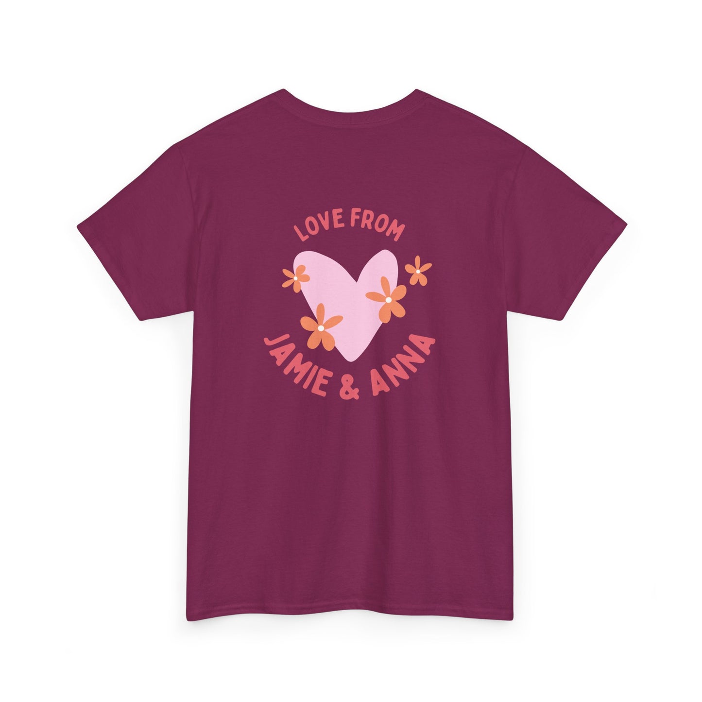 Mama Bear, Love From Jamie & Anna, Names Customizable - Unisex Heavy Cotton Tee - 11775