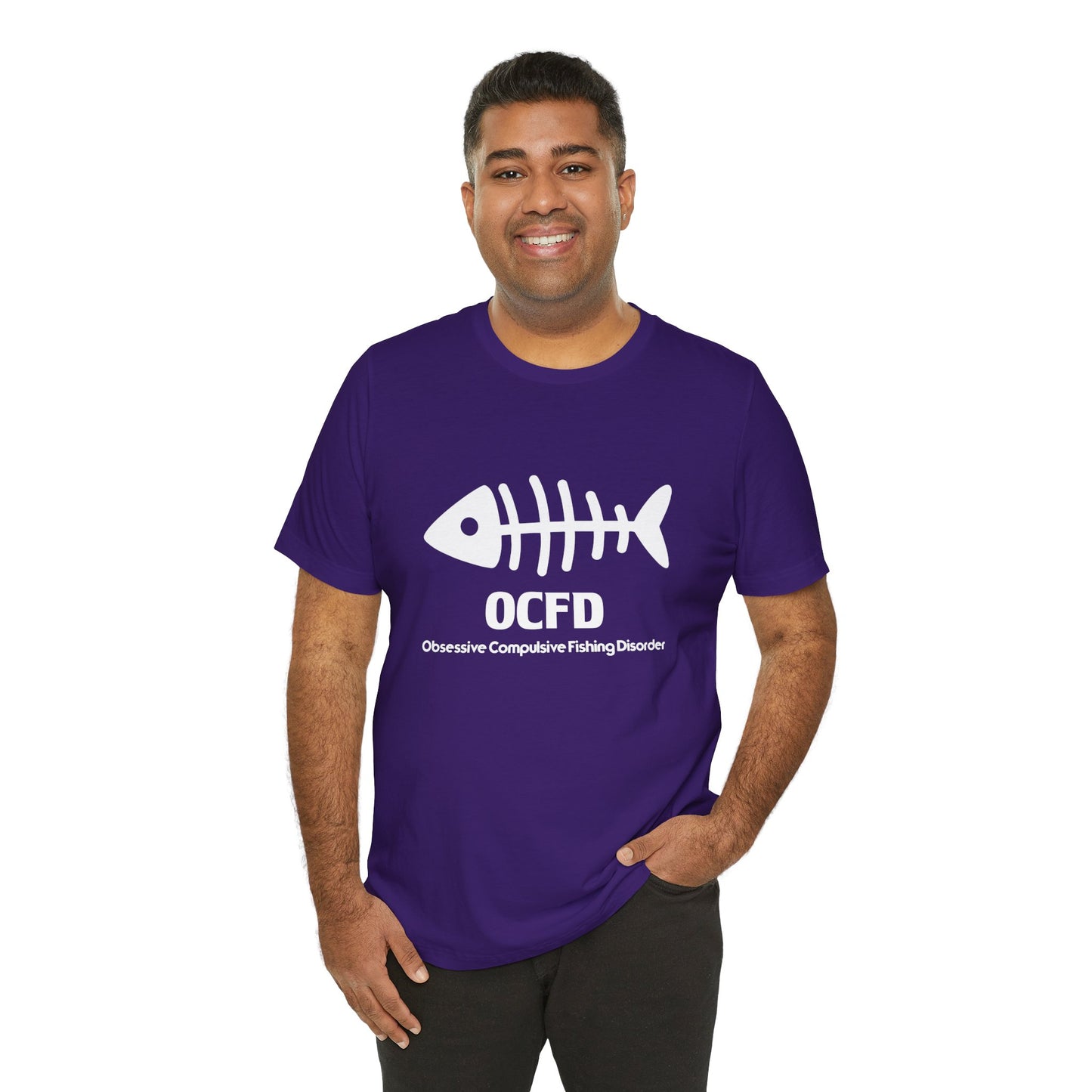 OCFD - Obsessive Compulsive Fishing Disorder - Unisex Jersey Short Sleeve Tee