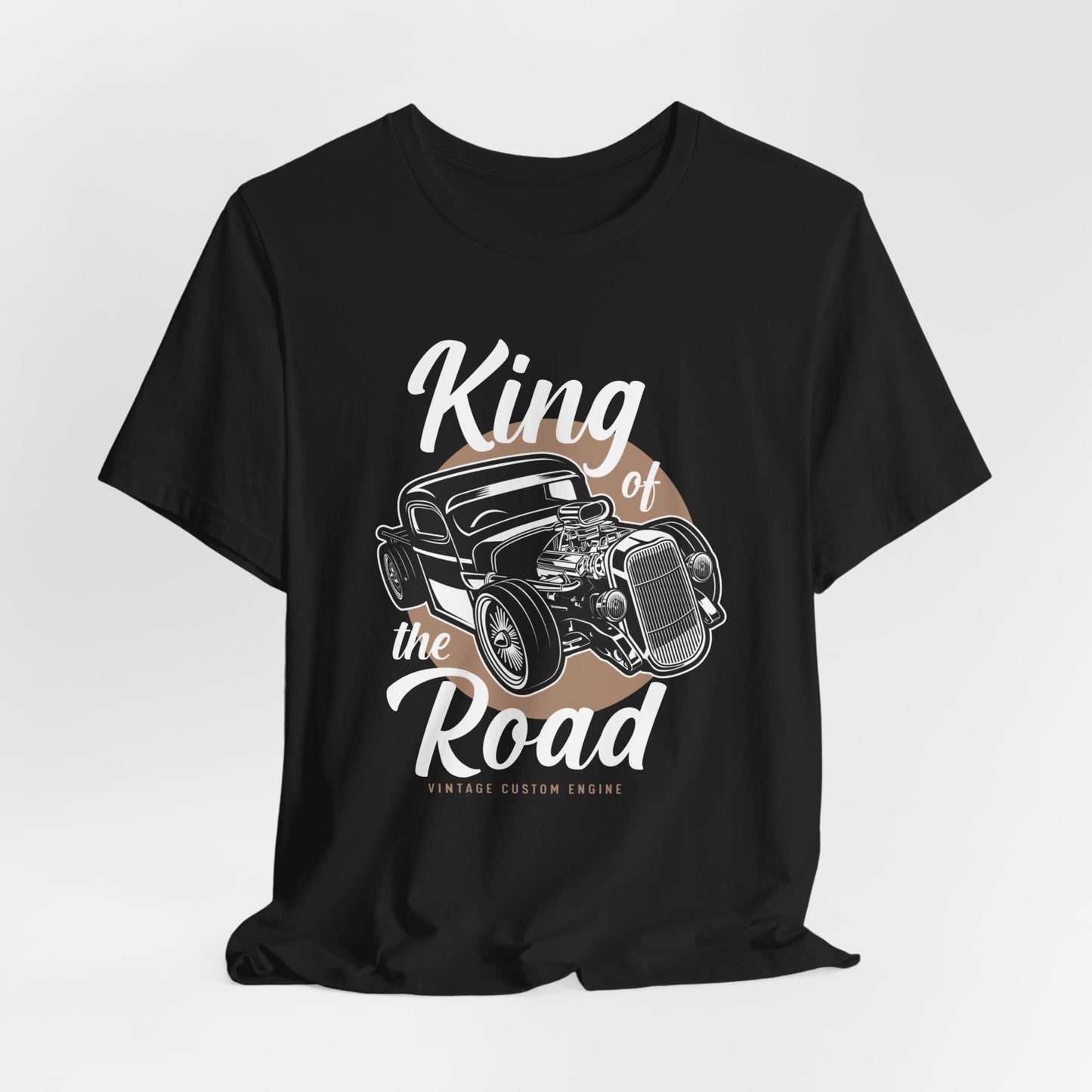 King of the Road, Vintage Custom Engine - Unisex Jersey Short Sleeve Tee