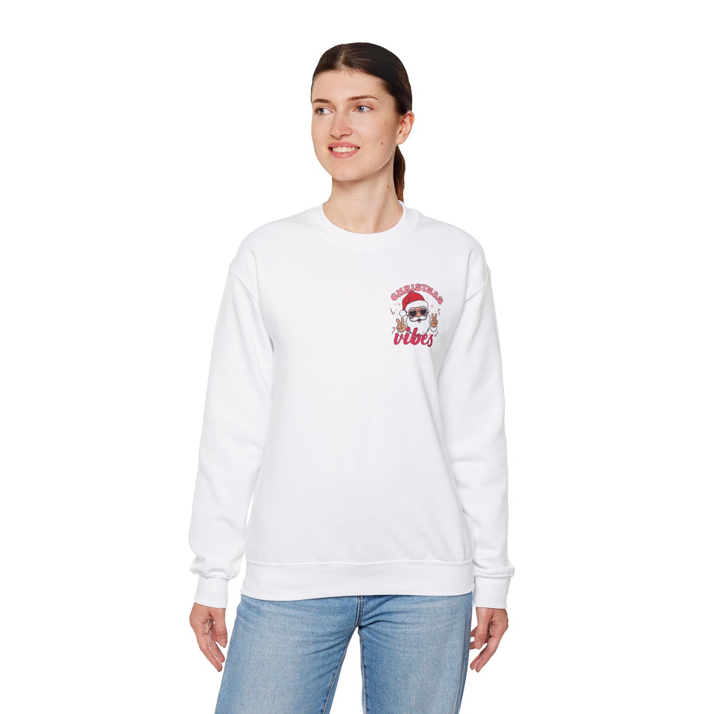 Santa, Christmas Vibes - Unisex Heavy Blend™ Crewneck Sweatshirt - 10171