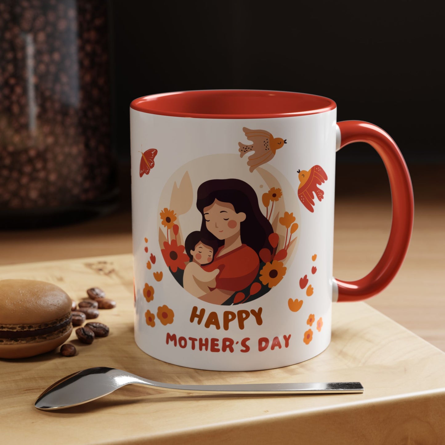 Happy Mother's Day - Accent Coffee Mug (11, 15oz) - 10885