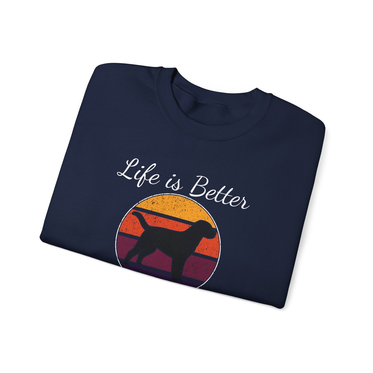 Life is Better With Dogs - Unisex Heavy Blend™ Crewneck Sweatshirt