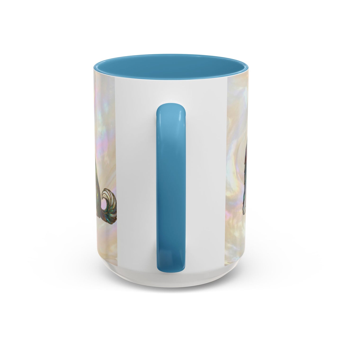 English Sheepdog Accent Coffee Mug -Stained Glass Style (11/15oz) - 14631