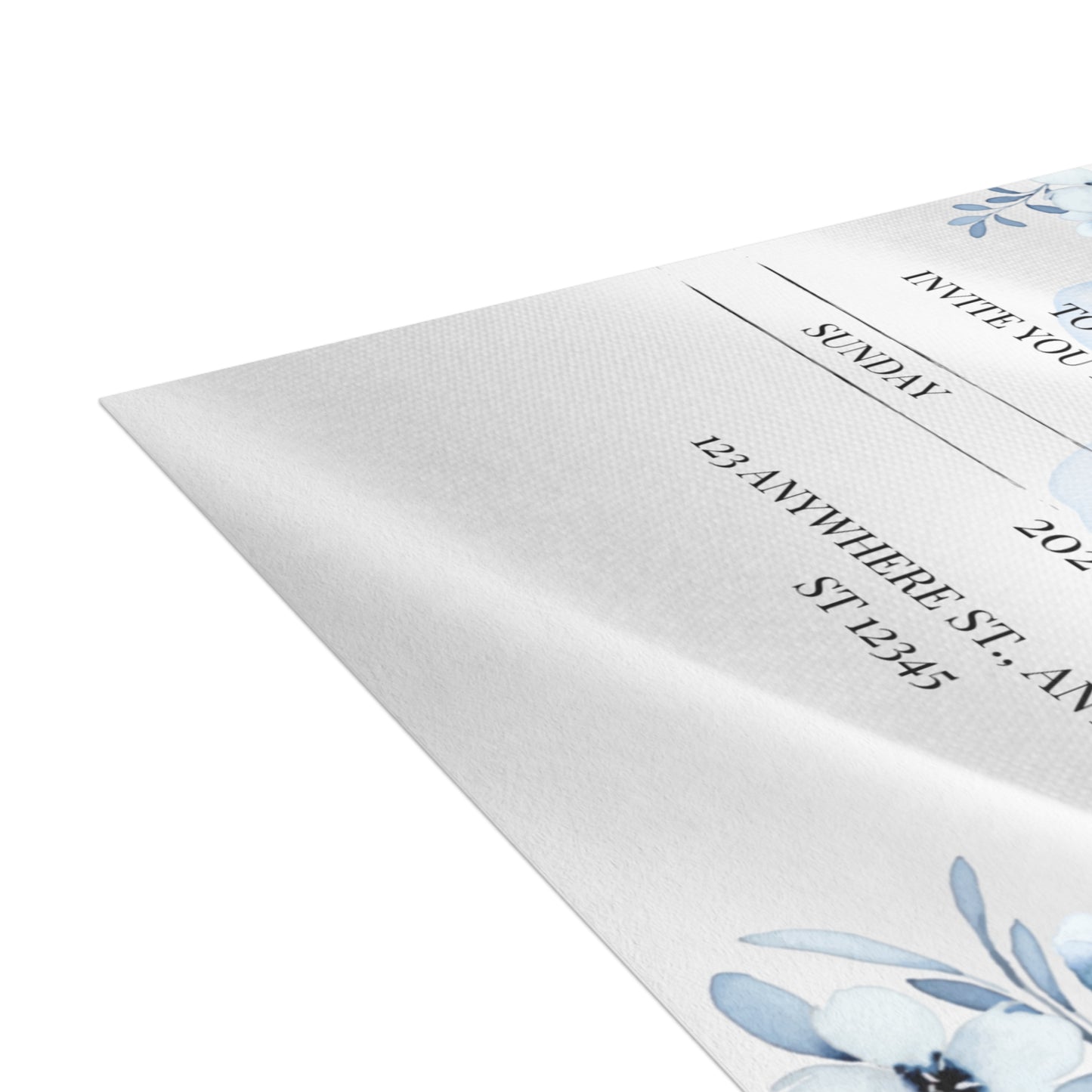 Custom Wedding Invitation with Flowers (envelopes included) - 14666