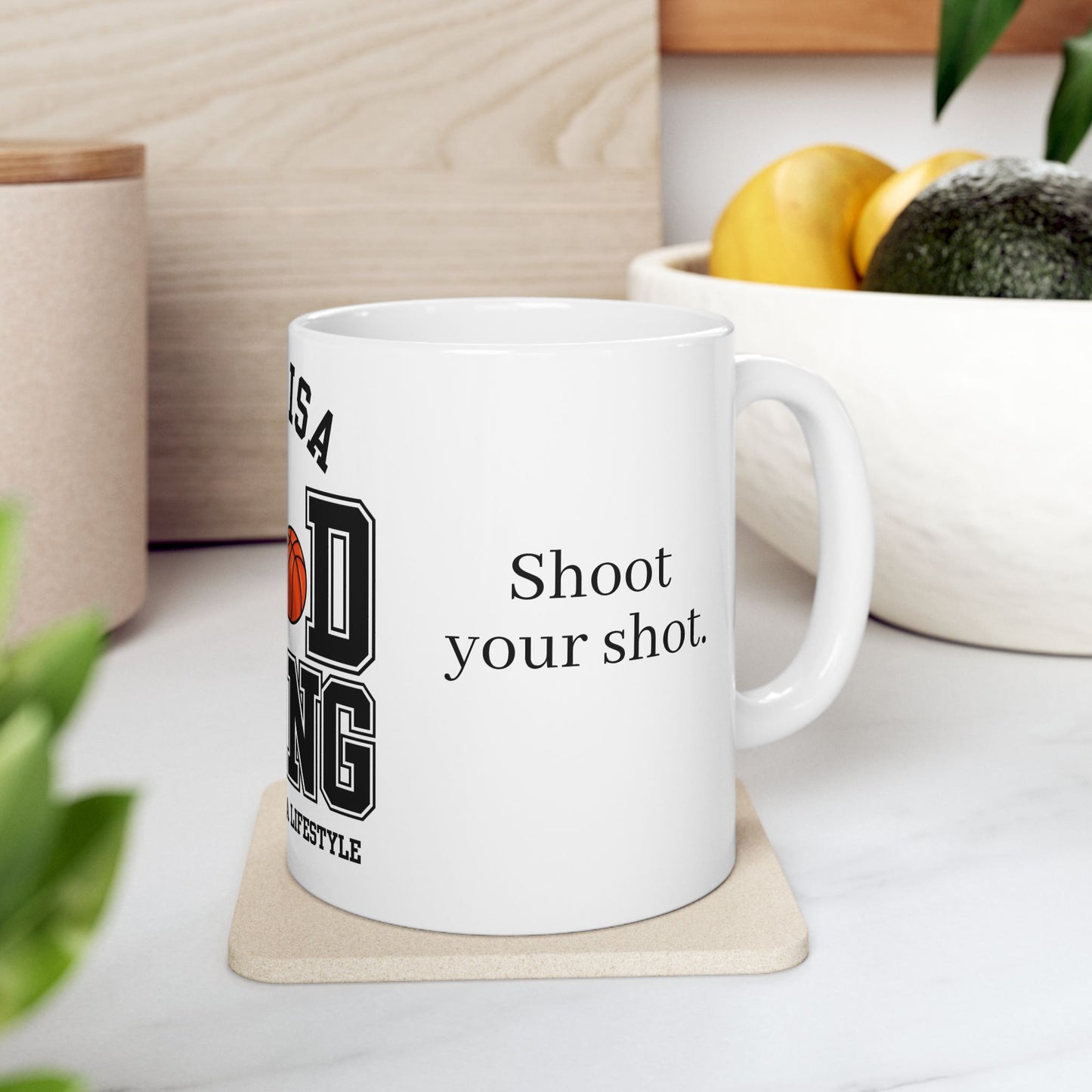 This is A Good Thing, Basketball is Lifestyle - Ceramic Mug, (11oz, 15oz) - 10717