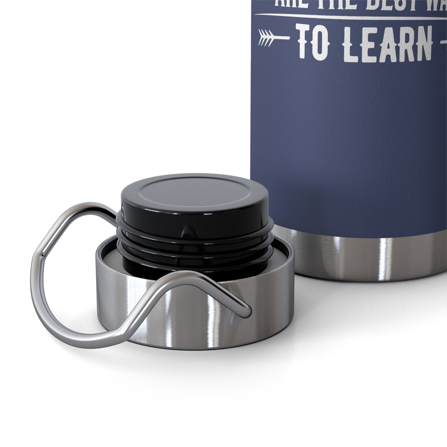 Adventures Are The Best Way To Learn - Customizable  Copper Vacuum Insulated Bottle, 22oz - 12670
