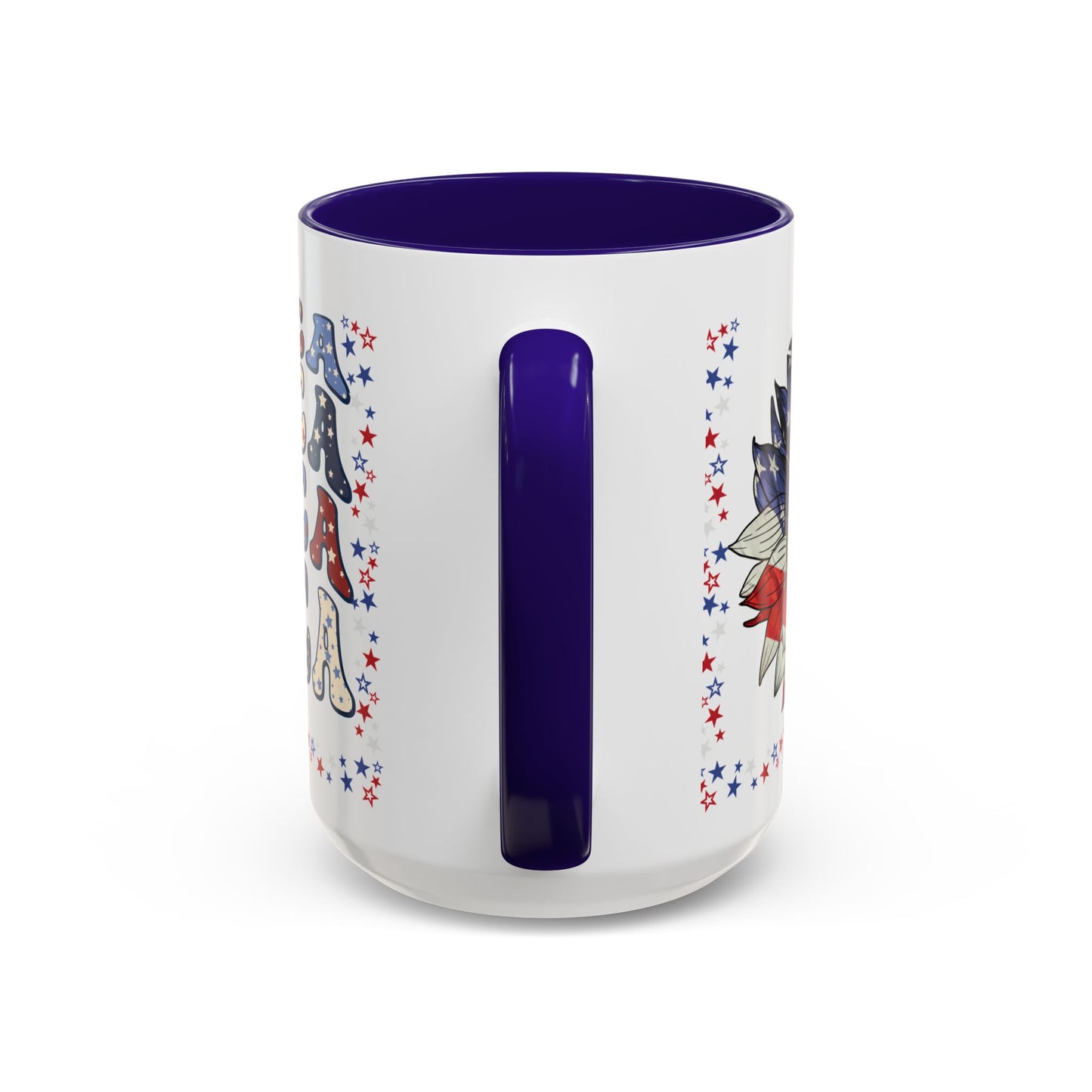 July 4, Red & Blue, Colorful Mugs, 11oz - 10590