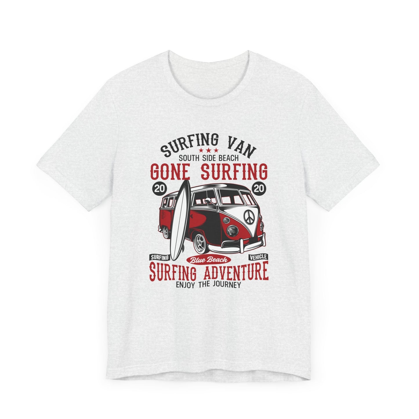 Surfing Van, Surfing Adventure - Unisex Jersey Short Sleeve Tee