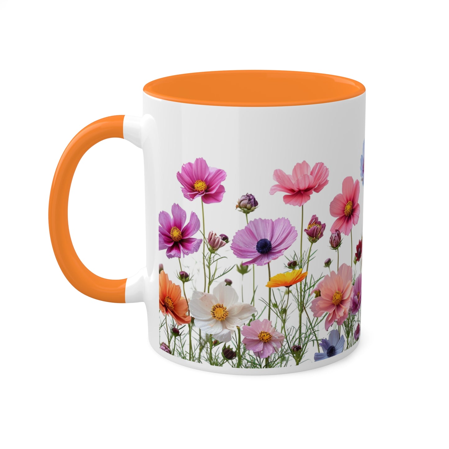 Bright Flowers - Colorful Mugs, 11oz