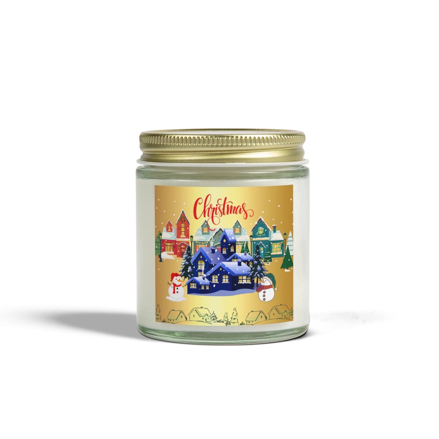 Christmas House - Scented Candles, Coconut Apricot Wax (4oz, 9oz)