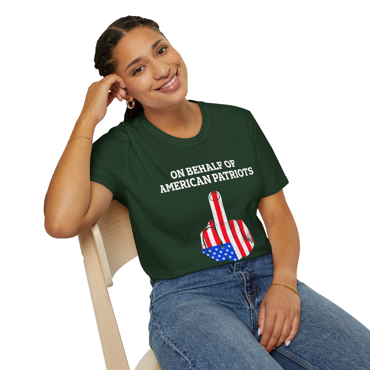 Patriotic Graphic Tee, Funny T-Shirt for Freedom Lovers, Gift for Veterans, Independence Day Wear, Casual Everyday Style - 13653