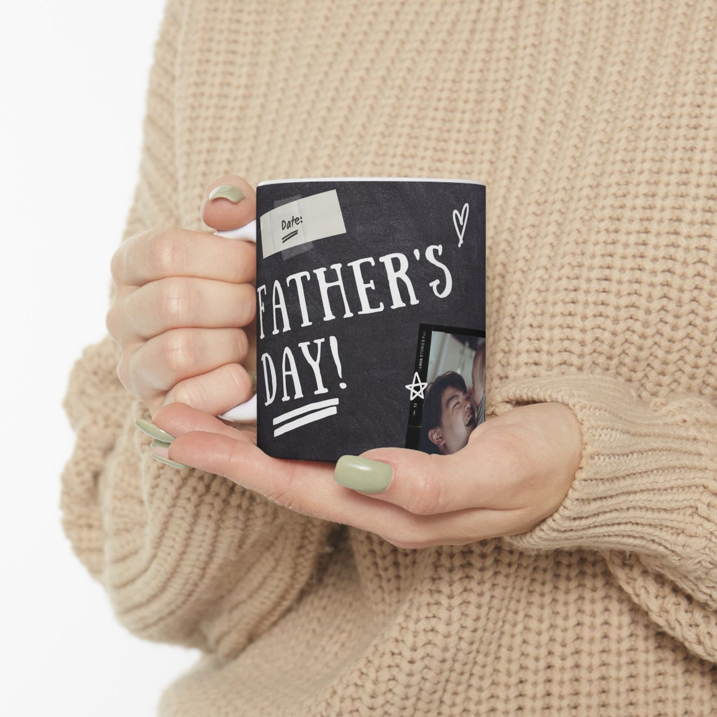 Personalized Ceramic Mug, Customizable Coffee Cup, Perfect Gift for Birthdays, Father's Day - 14068