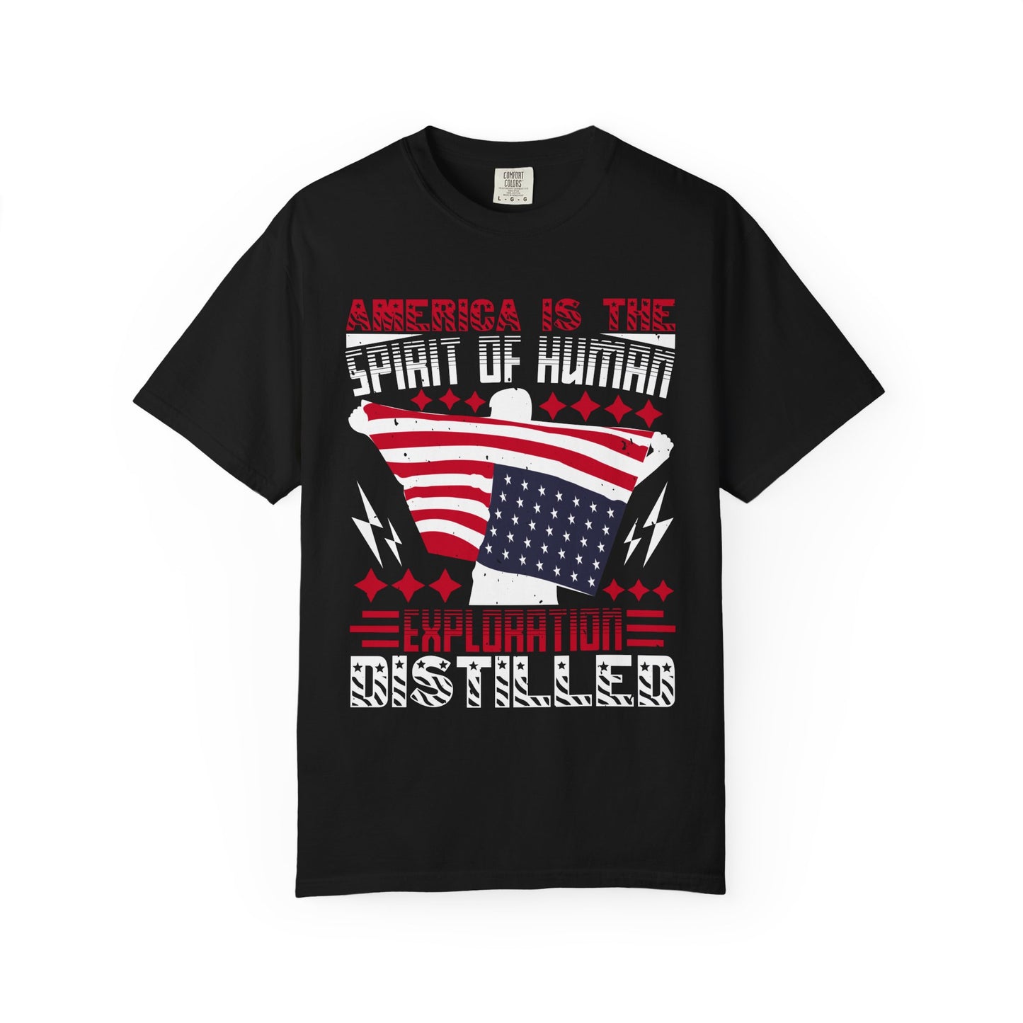 Patriotic Unisex T-Shirt - Spirit of Human Exploration, Independence Day Gift, July 4th Celebration Wear, American Pride Tee - 13792