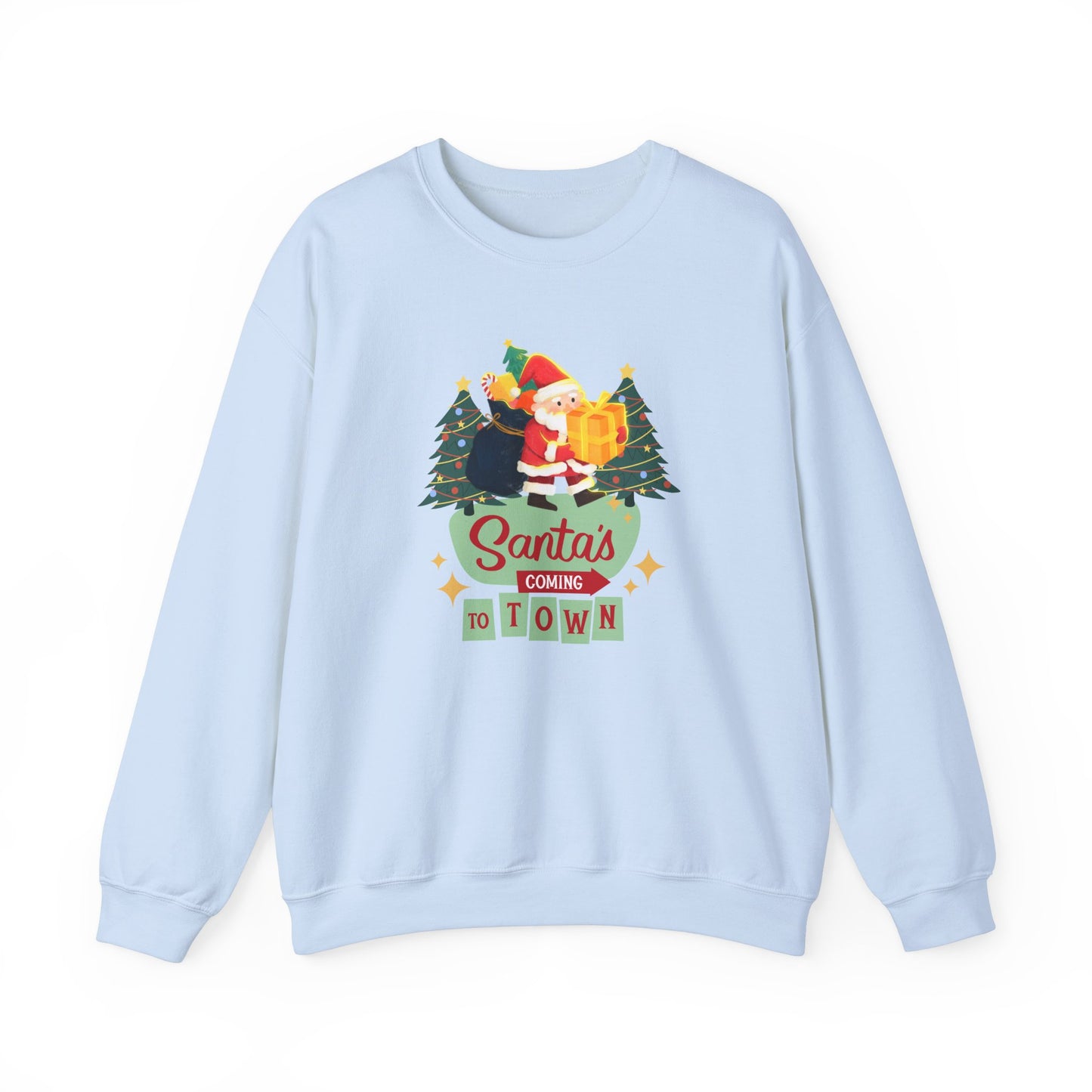 Santa's Coming to Town - Unisex Heavy Blend™ Crewneck Sweatshirt