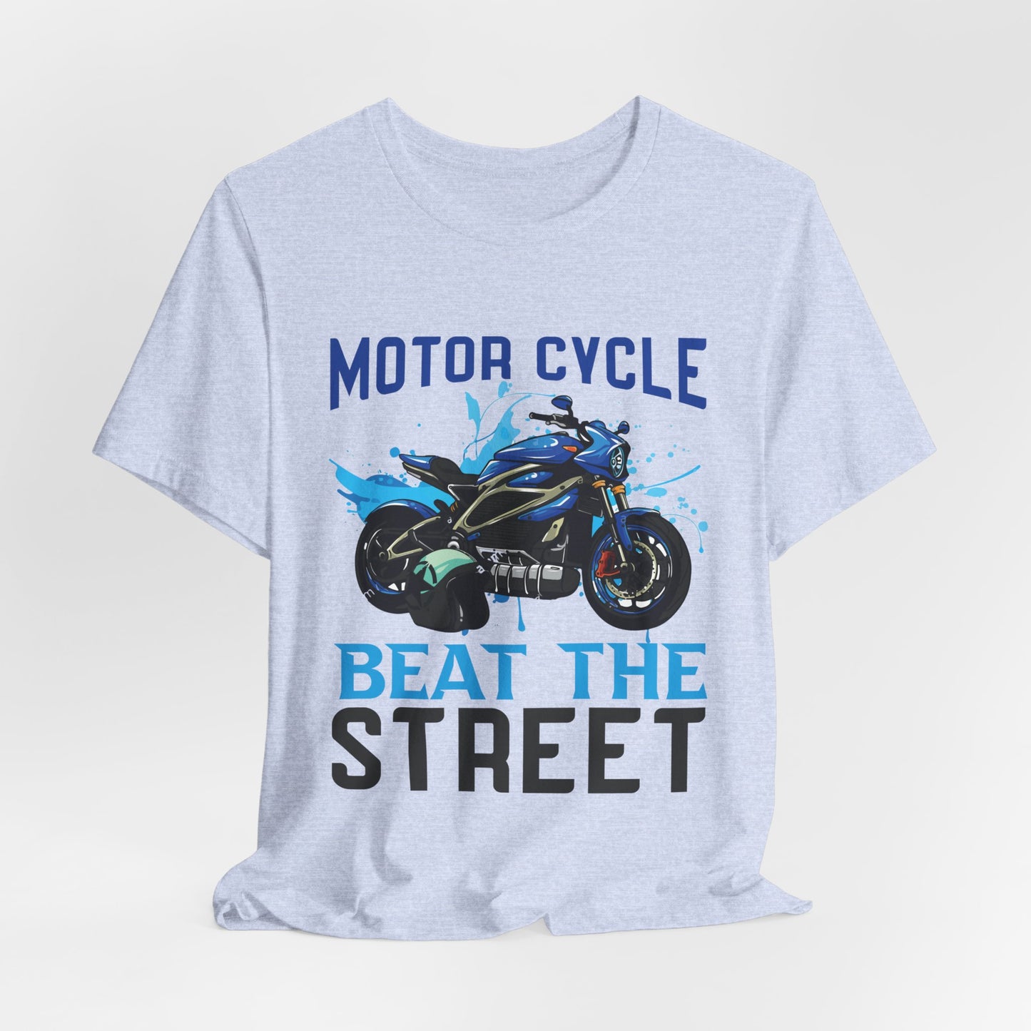 Motorcycle, Beat The Street - Unisex Jersey Short Sleeve Tee - 13596
