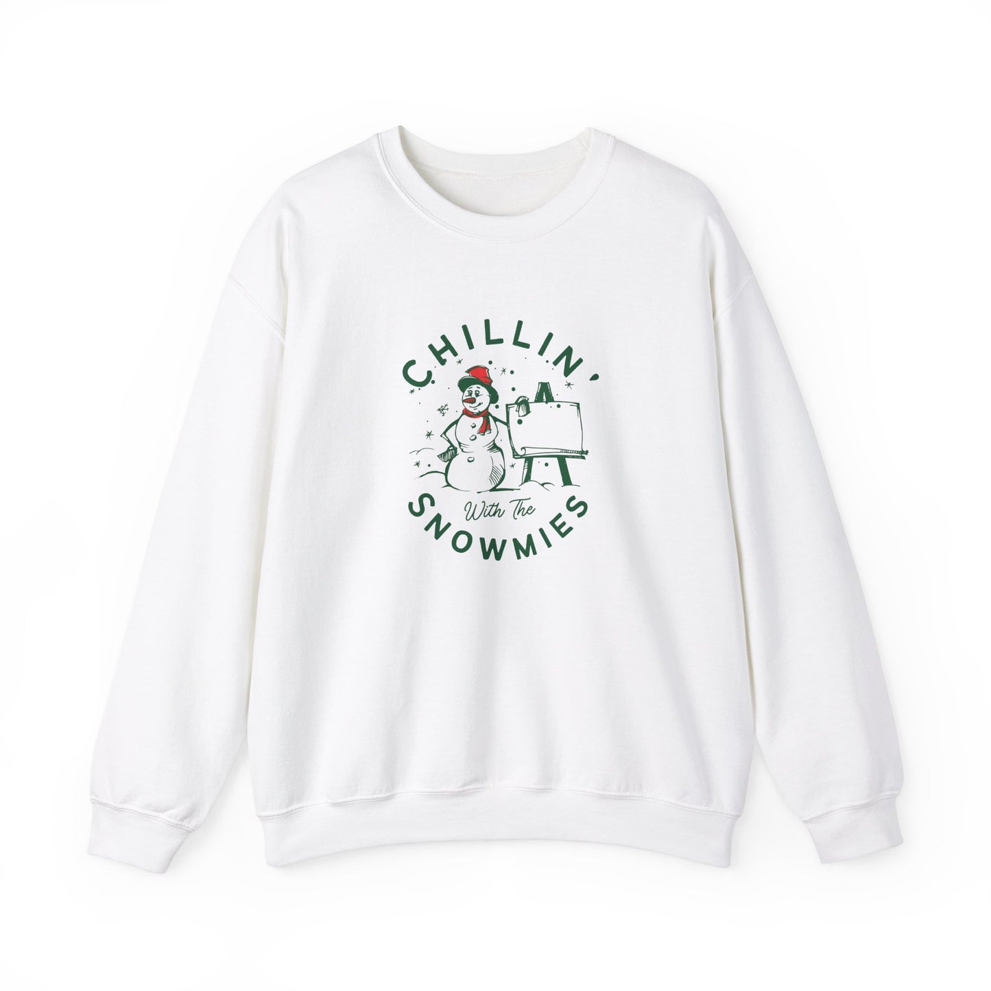 Chillin' With Snowmies - Unisex Heavy Blend™ Crewneck Sweatshirt - 10525