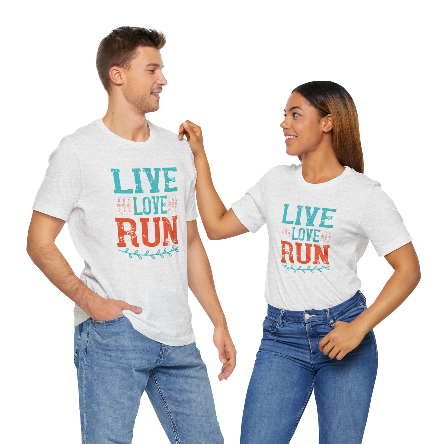 Live, Love, Run  - Unisex Jersey Short Sleeve Tee