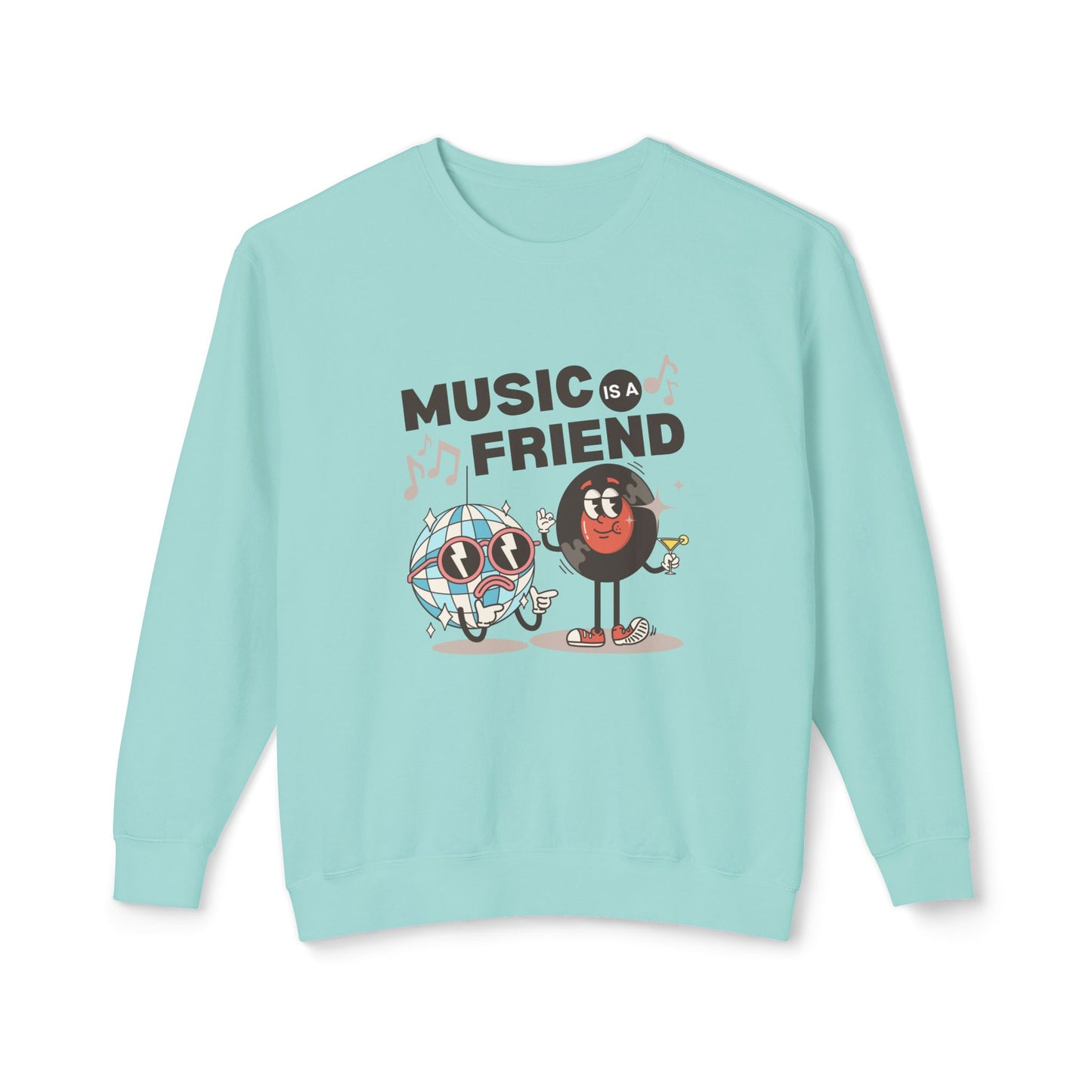 Music Friend - Unisex Lightweight Crewneck Sweatshirt - 10605