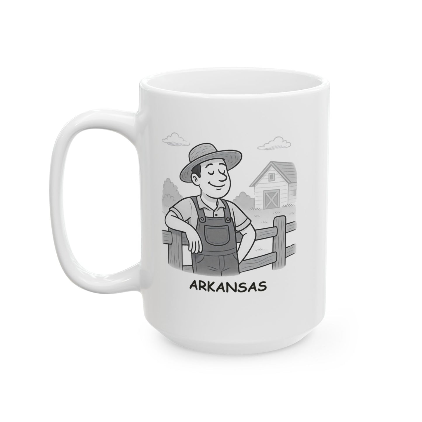 "Arkansas: The place where the simple life is the best life." Ceramic Mug - 13343