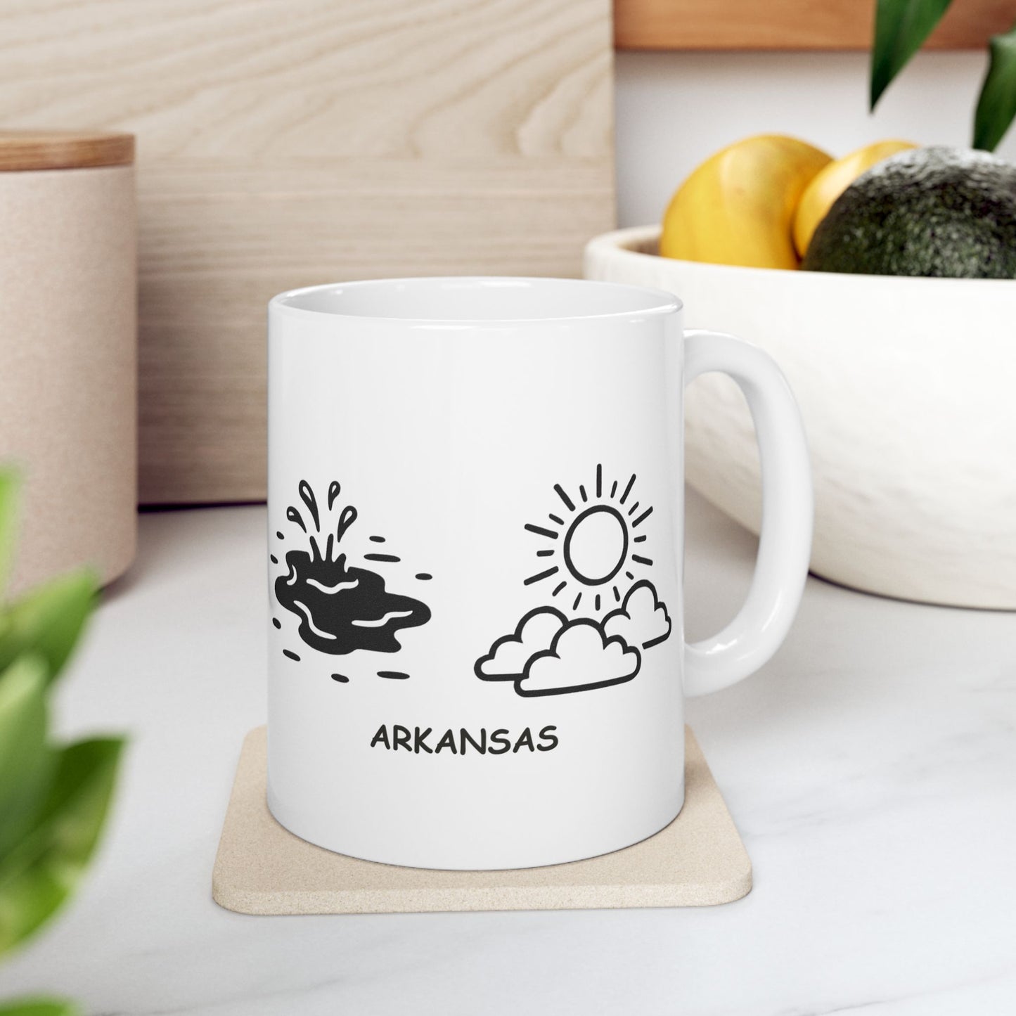 "In Arkansas, we have two seasons: ‘muddy’ and ‘sunny.’" Ceramic Mug - 13366