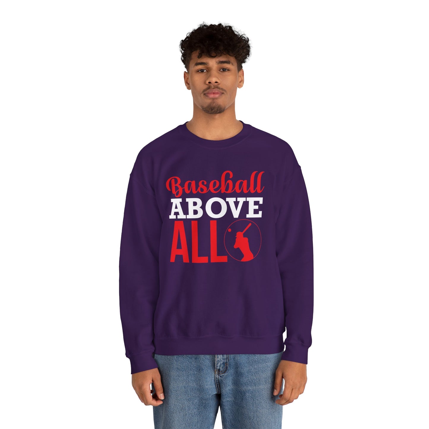 Baseball Above All - Unisex Heavy Blend™ Crewneck Sweatshirt