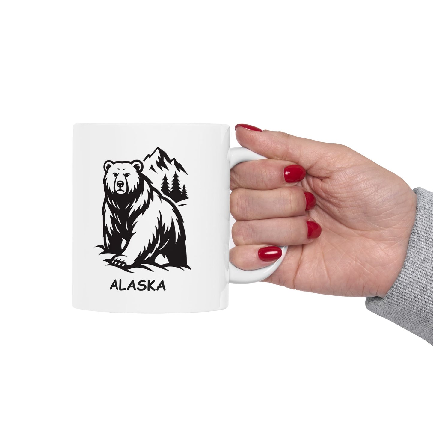 "Alaska: Where the snow is white, and the bears are just as big as the stories." Ceramic Mug - 13024