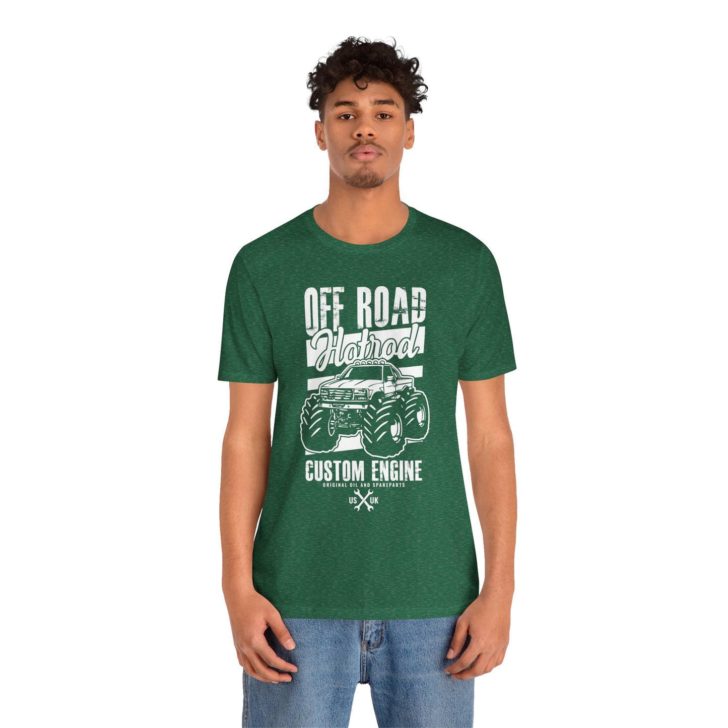 Off Road Hotrod, Custom Engine - Unisex Jersey Short Sleeve Tee - 13010