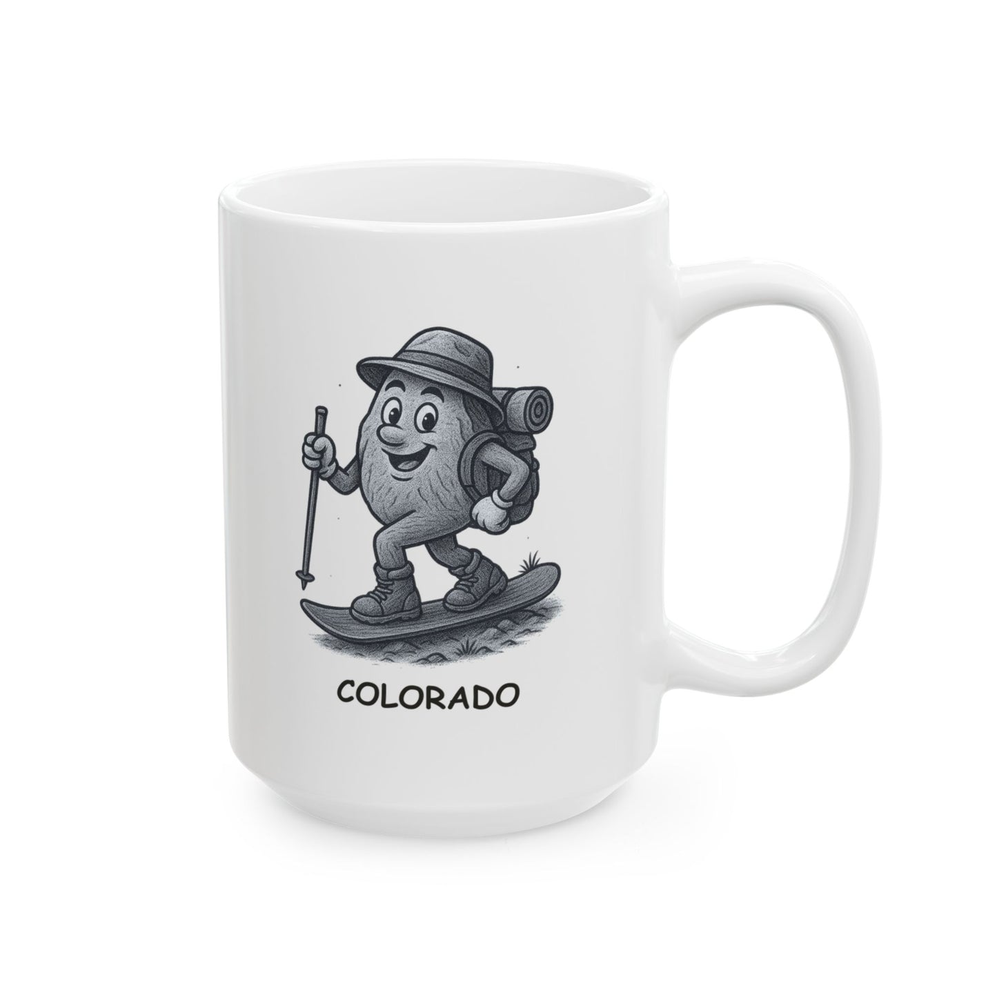 "In Colorado, we hike before breakfast and snowboard after lunch." Ceramic Mug - 13424