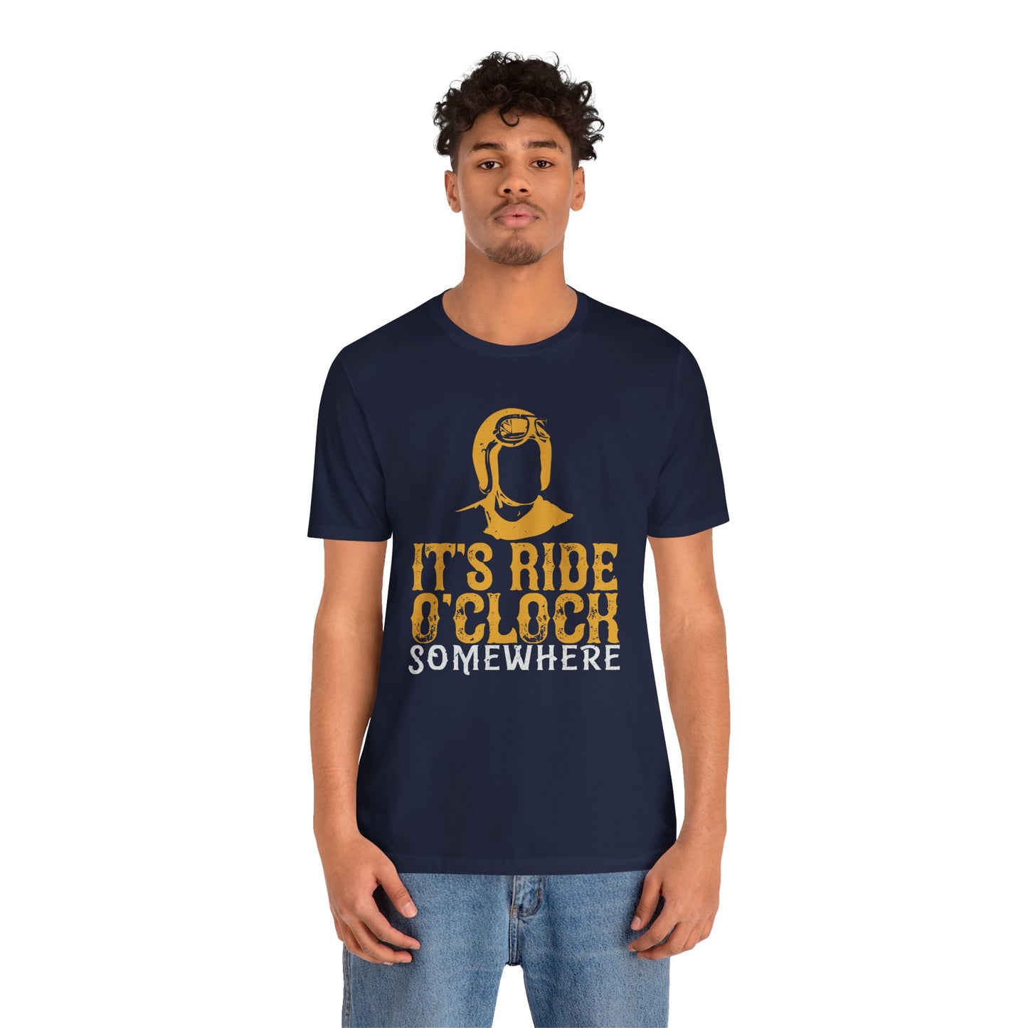It’s Ride O’Clock Somewhere - Unisex Jersey Short Sleeve Tee - 13755