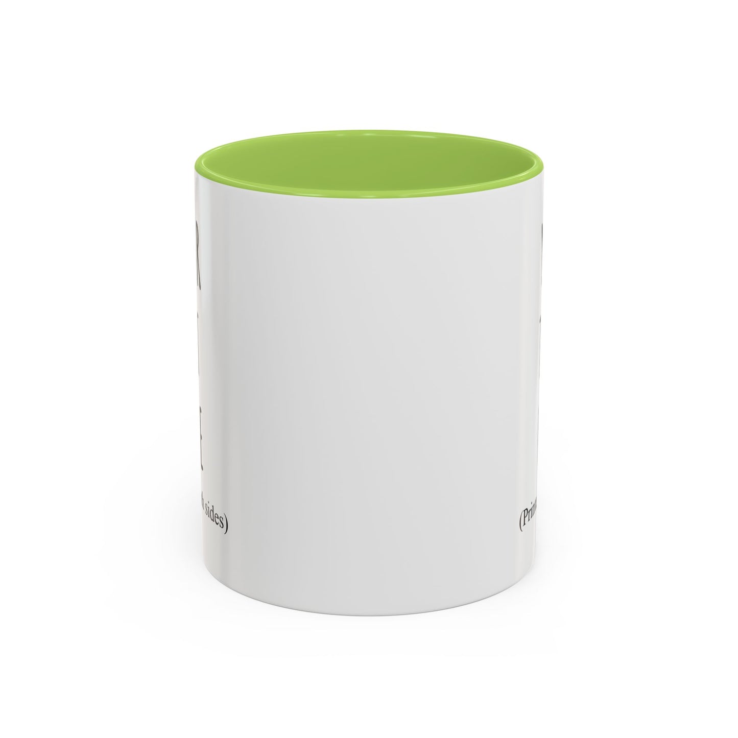 Personalized Accent Coffee Mug – Custom Text Printed Both Sides (11oz & 15oz) - 14676