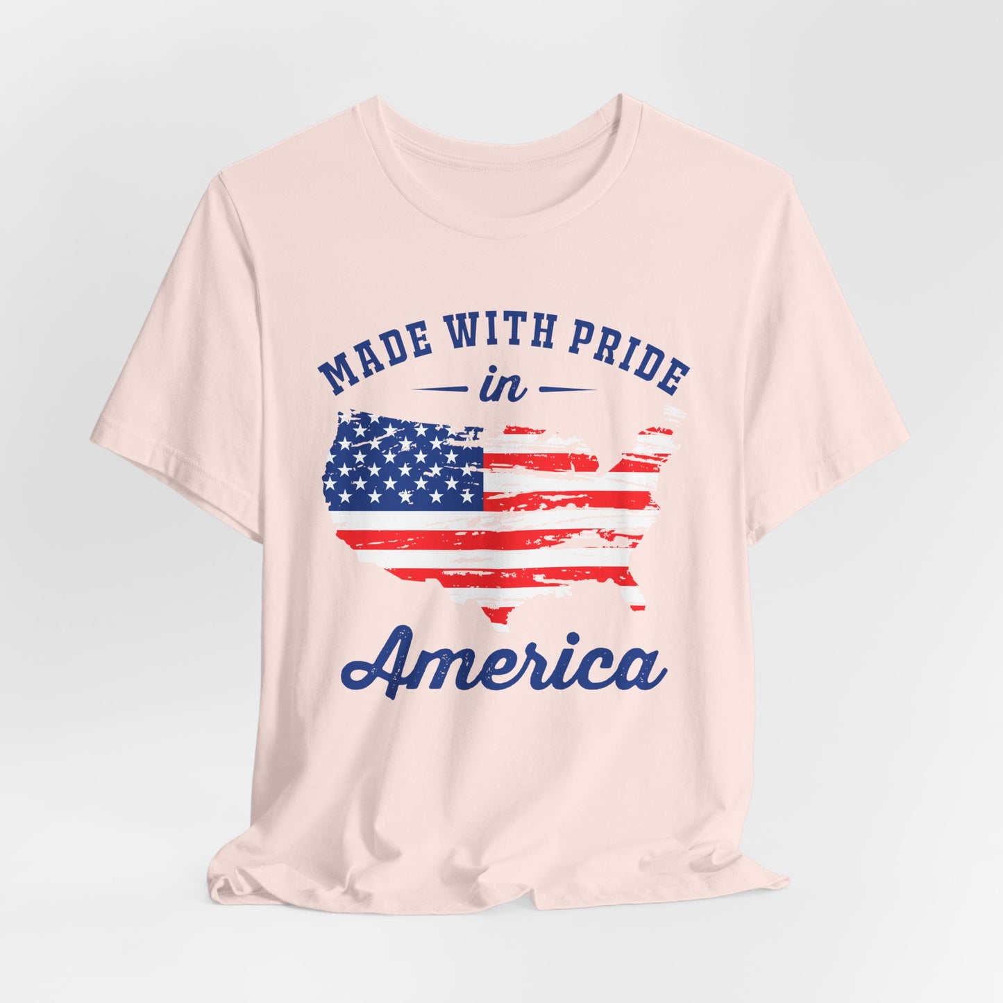 American Pride Unisex Tee, Patriotic Shirt, USA Pride Tee, Independence Day Apparel, Gift for Veterans, Summer Fashion - 13693